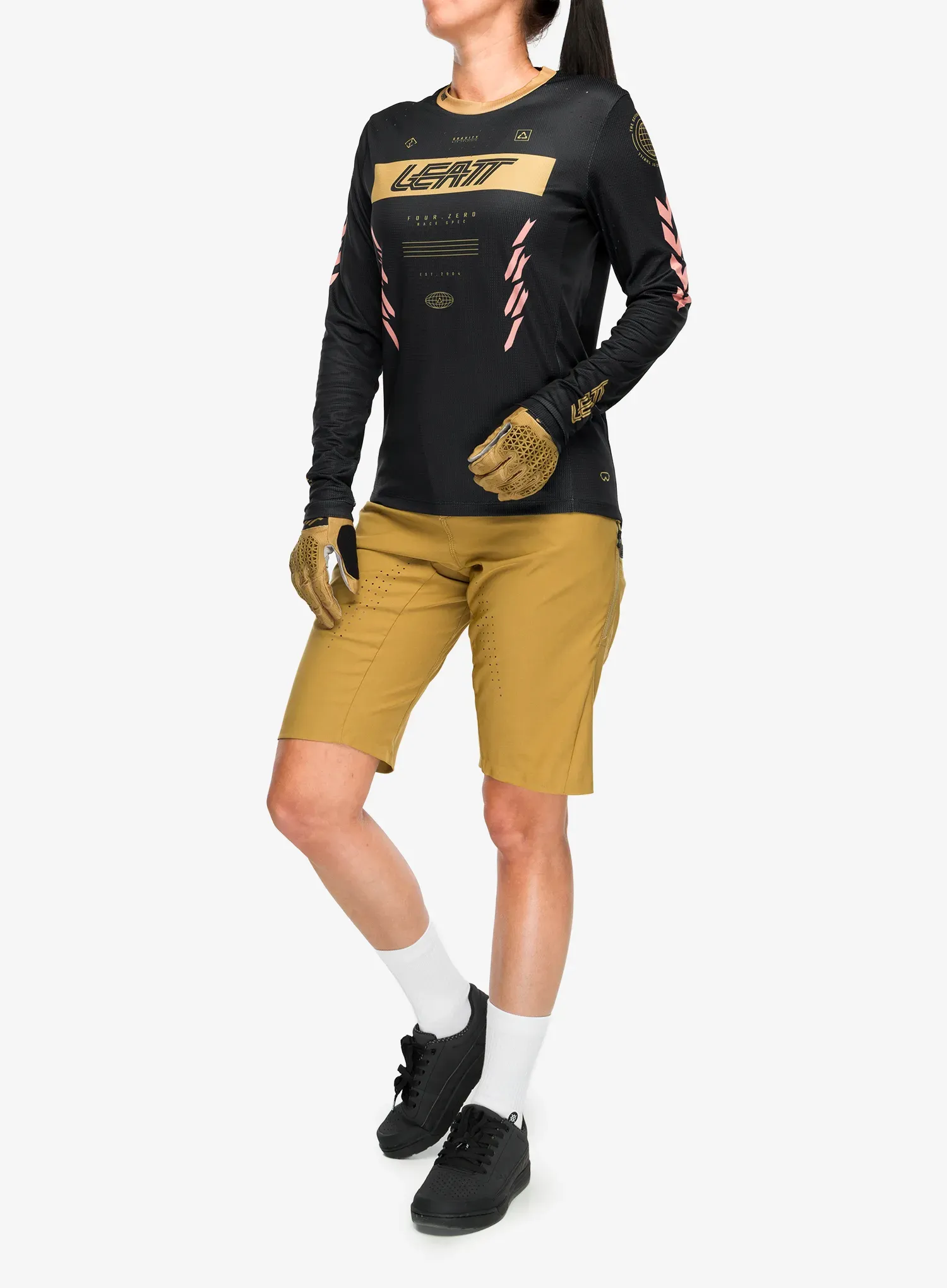 Bikeshorts Damen Leatt MTB Trail 2.0 - brass brown