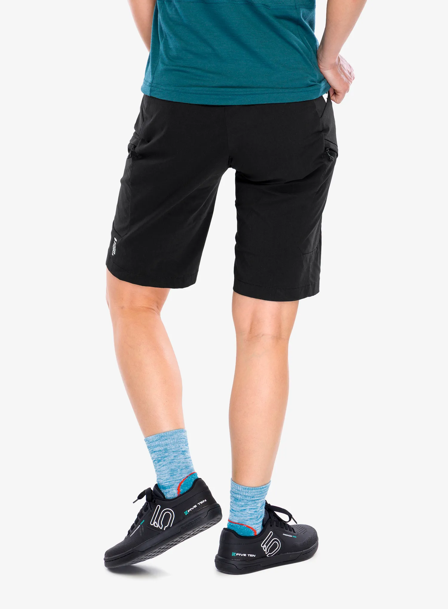 Fahrradshorts Damen Mons Royale Diversion Merino Trail Shorts - black/black