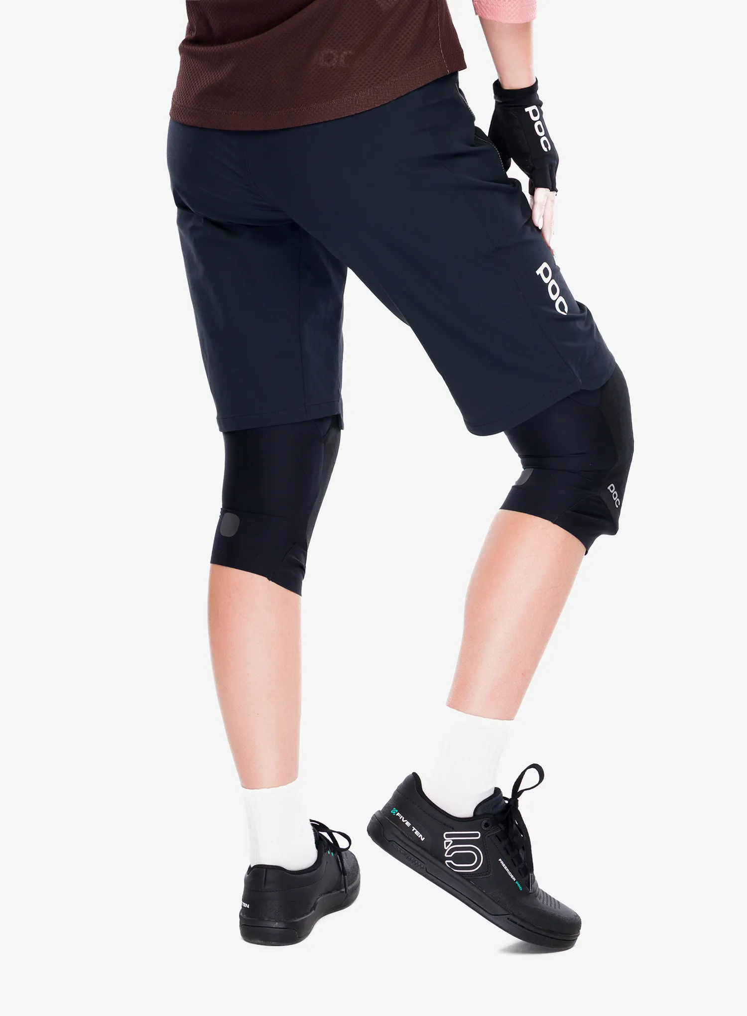 Fahrradshorts Damen POC Essential Enduro Shorts - uranium black