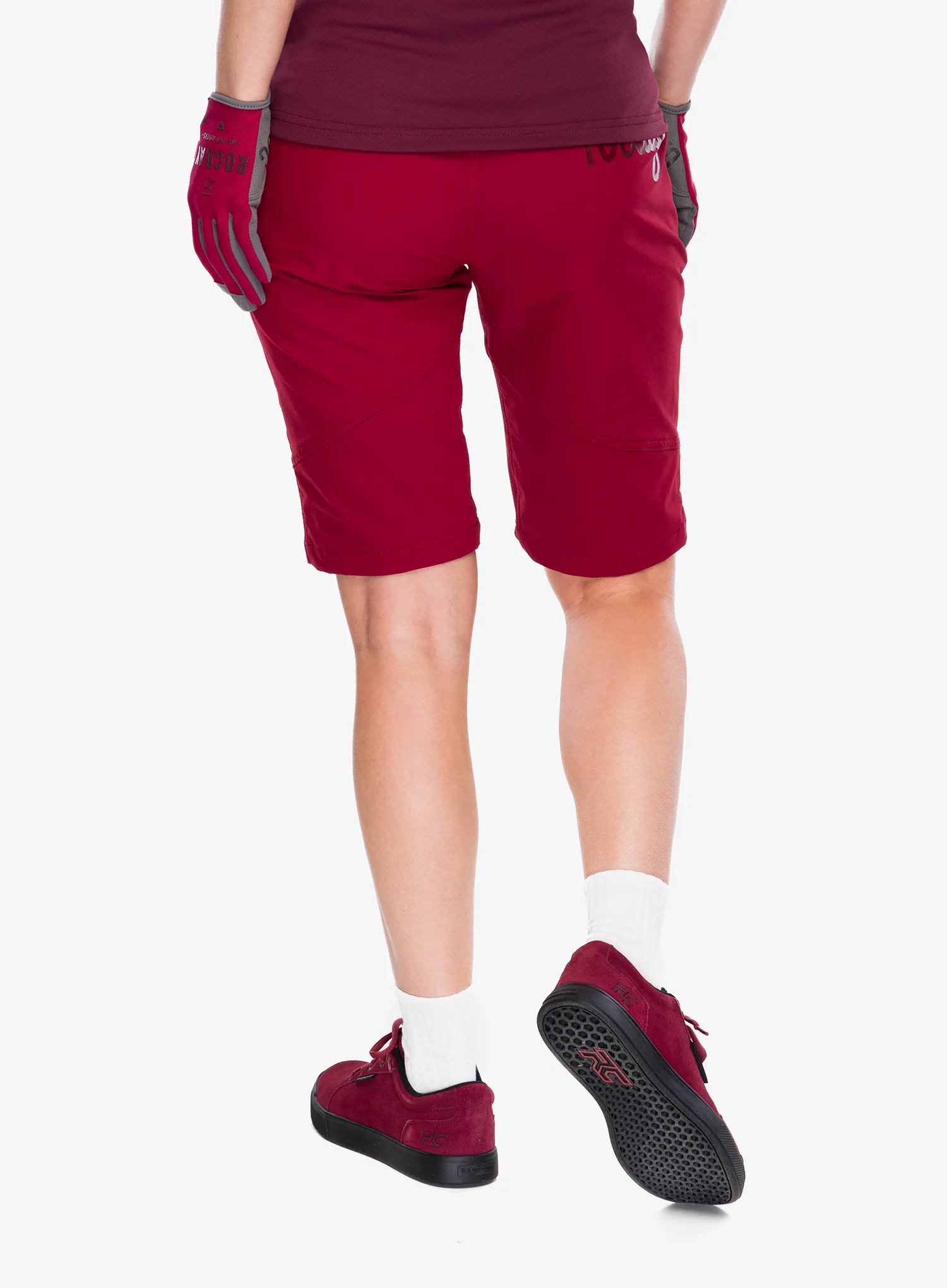 Fahrradshorts Damen Rocday Roc Lite - dark red