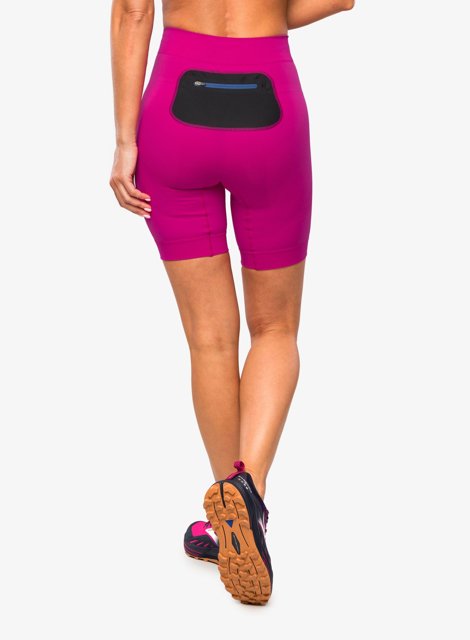 Sportshorts Damen Brubeck Running Force 1/2 - fuchsia