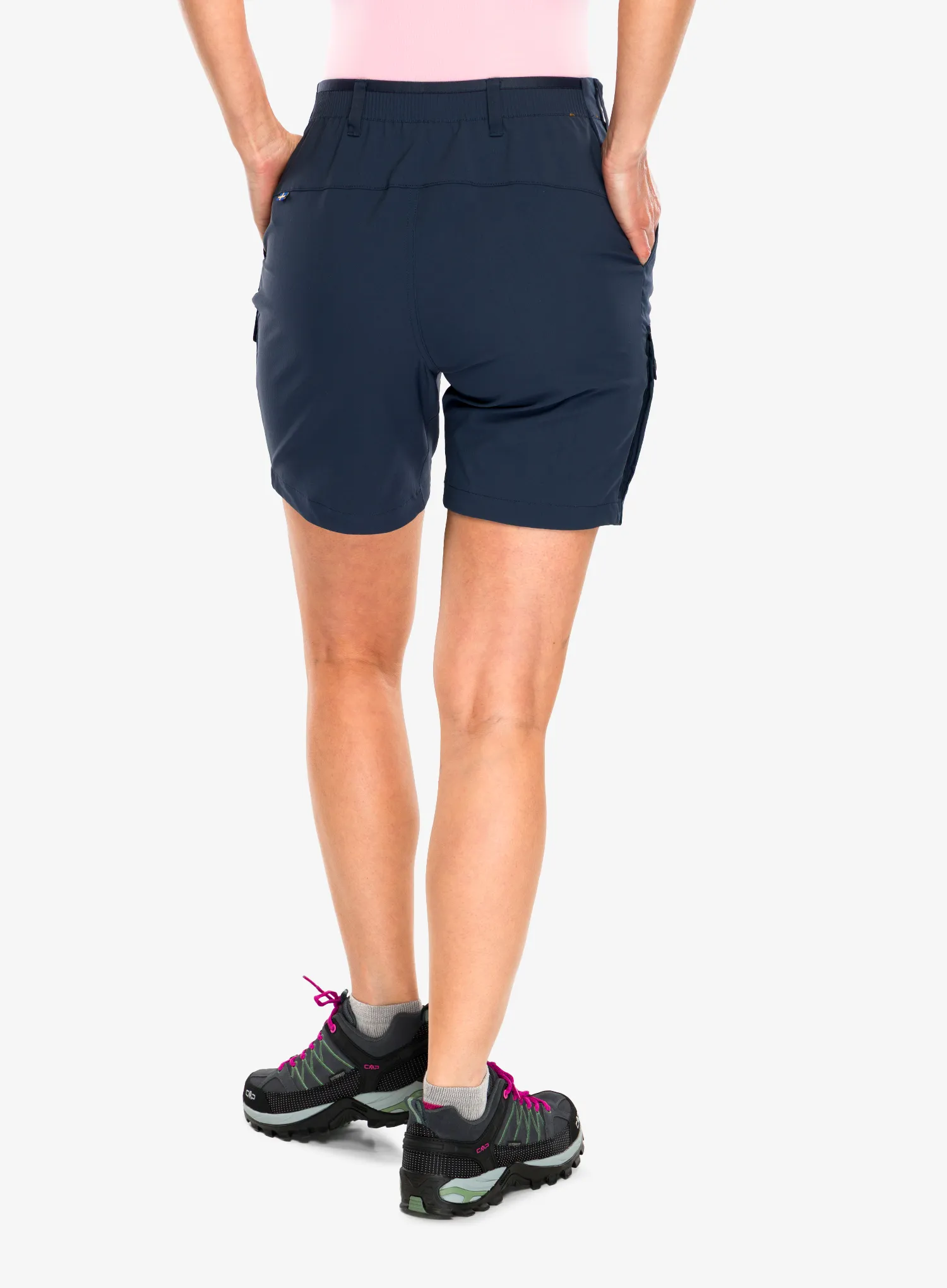 Outdoorshorts Damen Fjallraven Abisko Hybrid Trail Shorts - navy