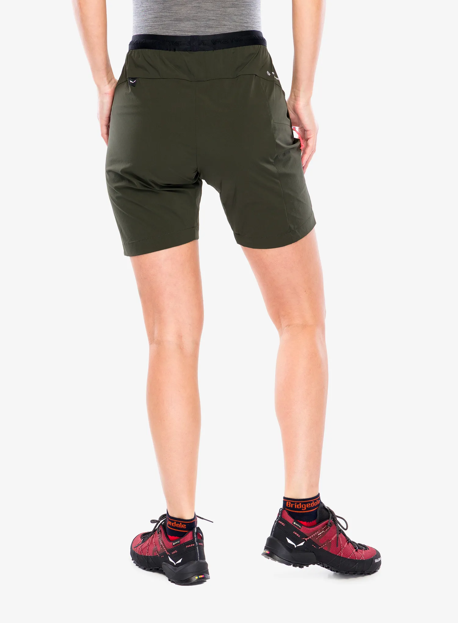 Outdoorshorts Damen Salewa Puez 4 Shorts - dark olive