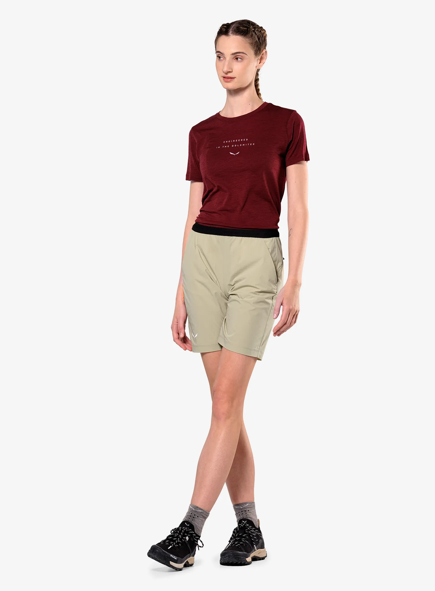 Outdoorshorts Damen Salewa Puez 4 Shorts - quicksand