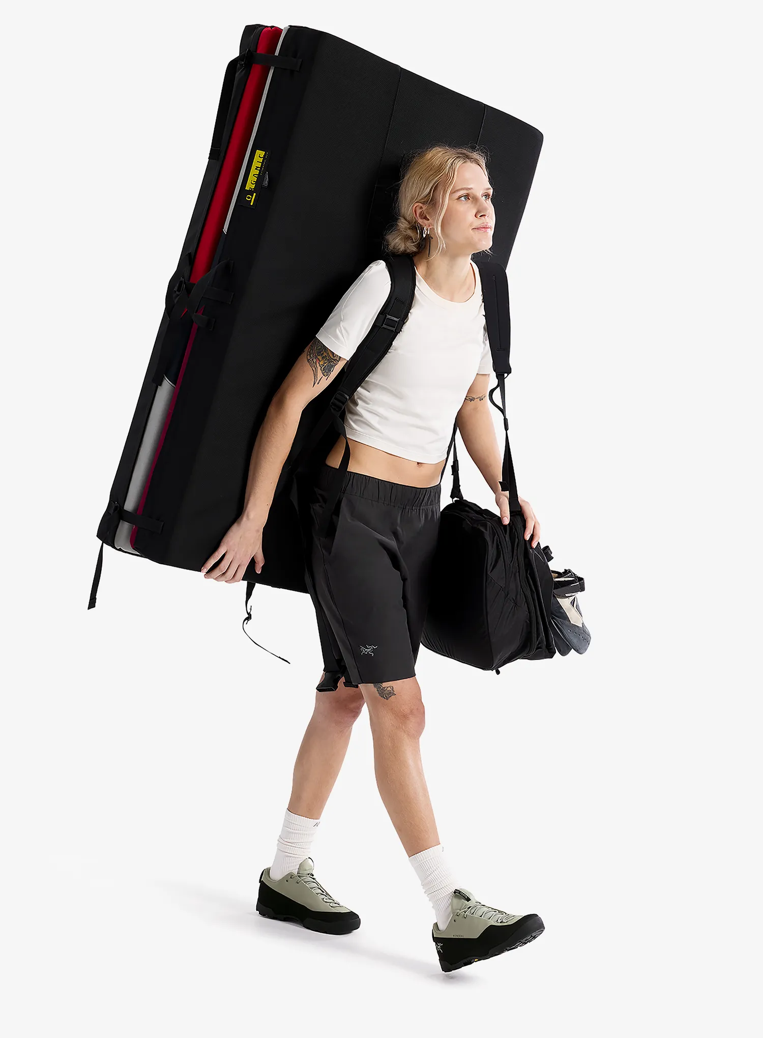 Klettershorts Damen Arcteryx Kragg Cotton Short 9 - black
