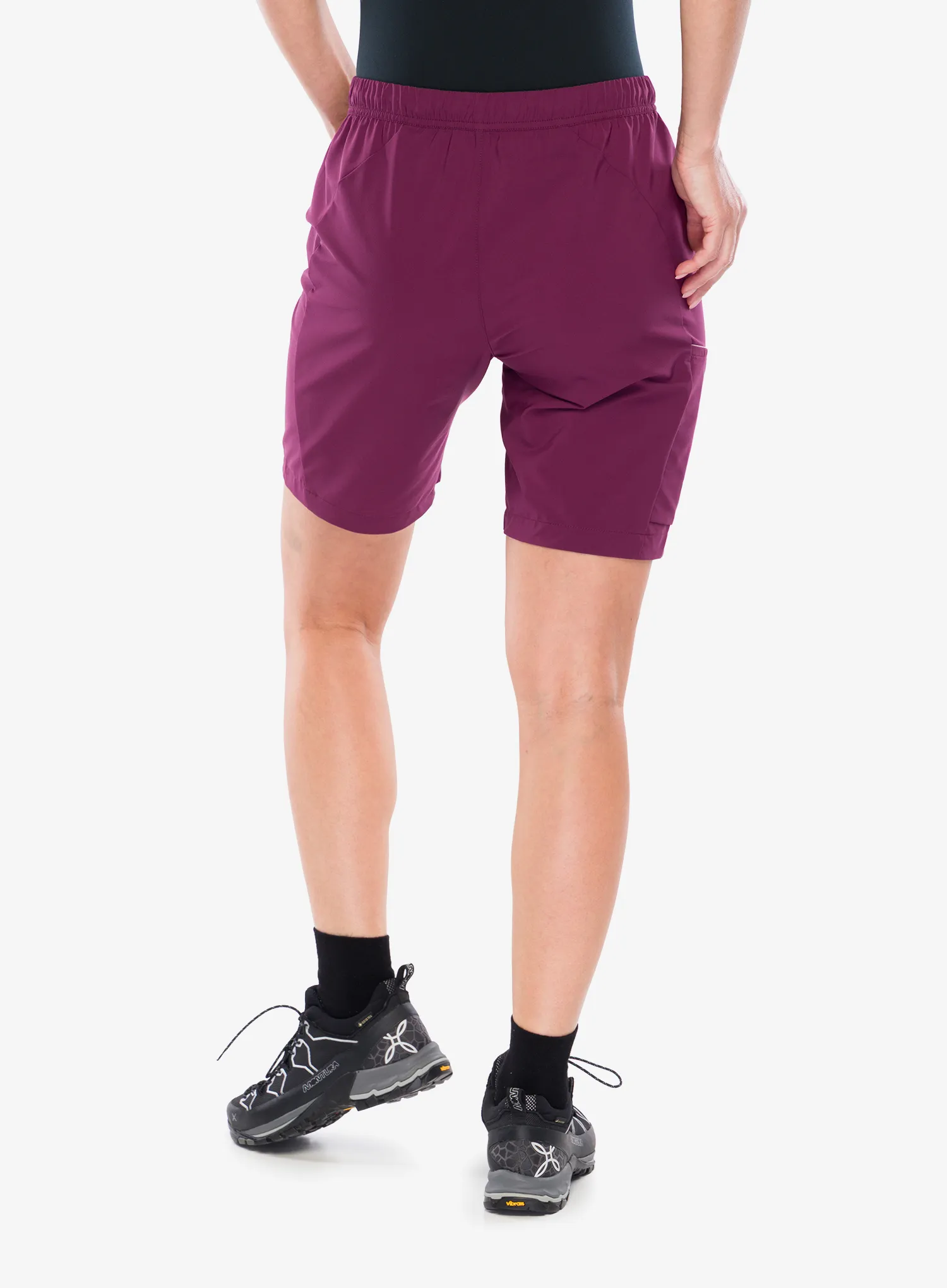 Klettershorts Damen Montura Spitze Licht Bermuda - wine red/light rose