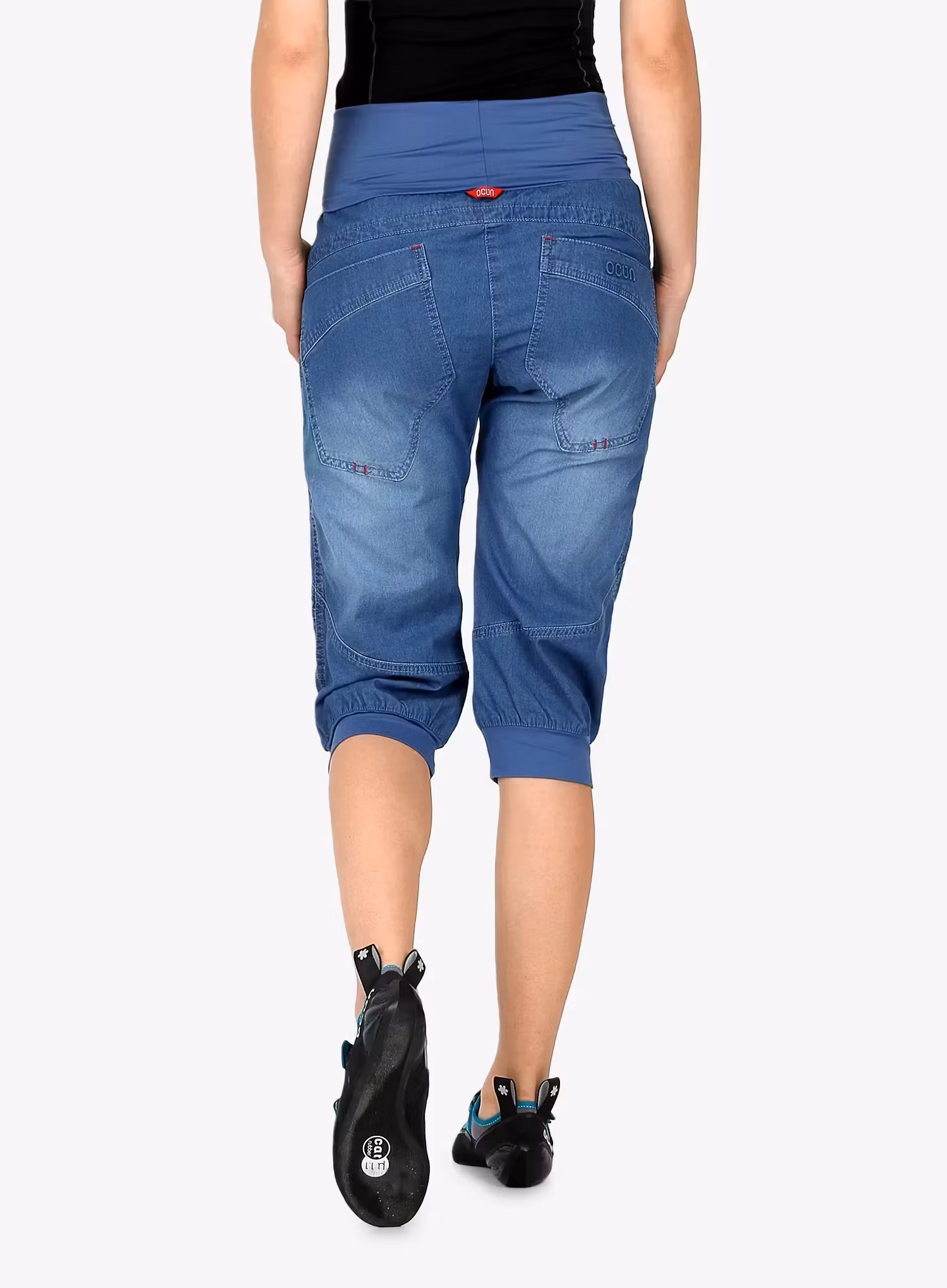 Klettershorts Damen Ocun Noya Short Jeans - middle blue