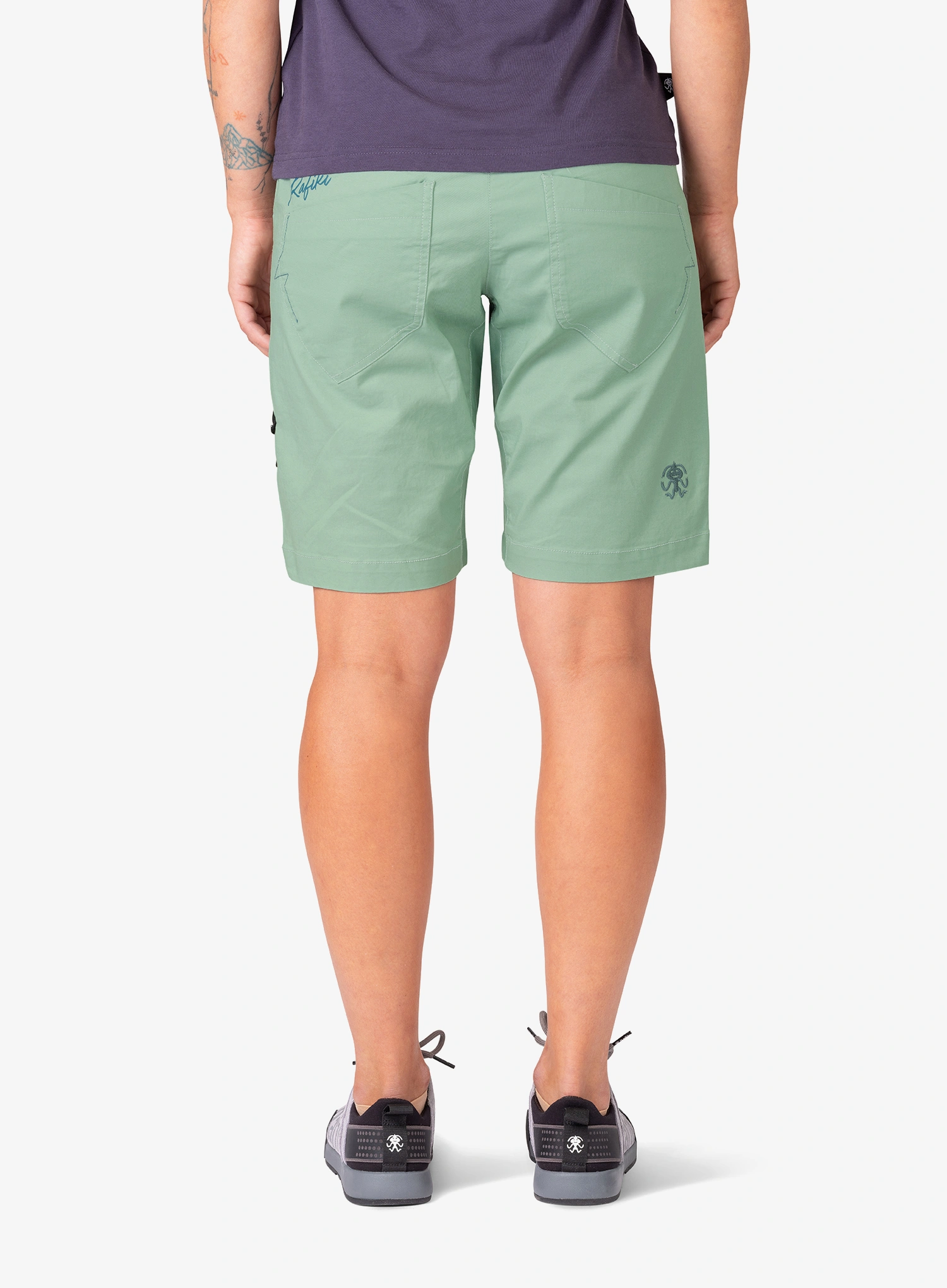 Klettershorts Damen Rafiki Muriel - granite green