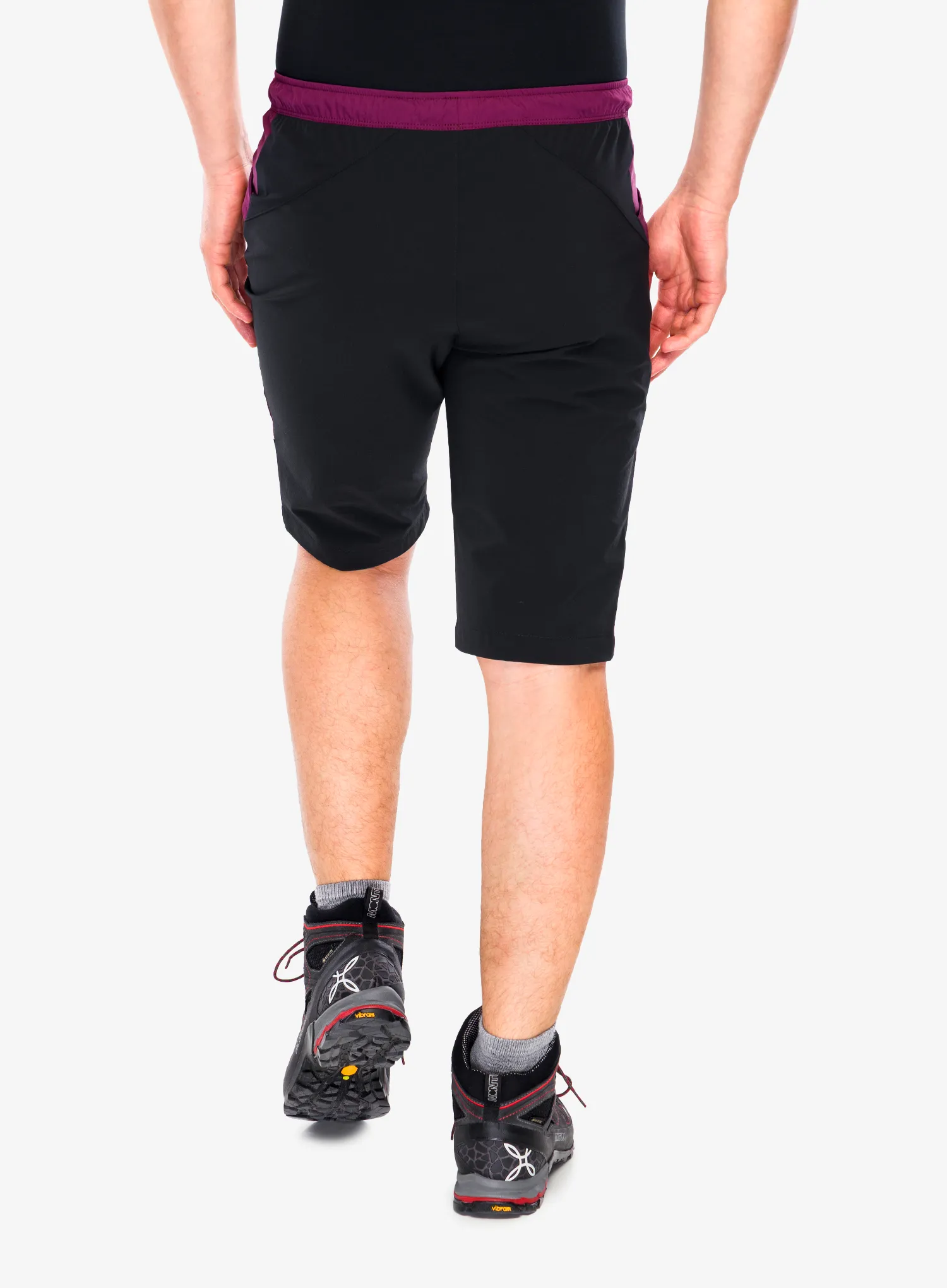 Klettershorts Montura Spitze Bermuda - wine red/sunny lime