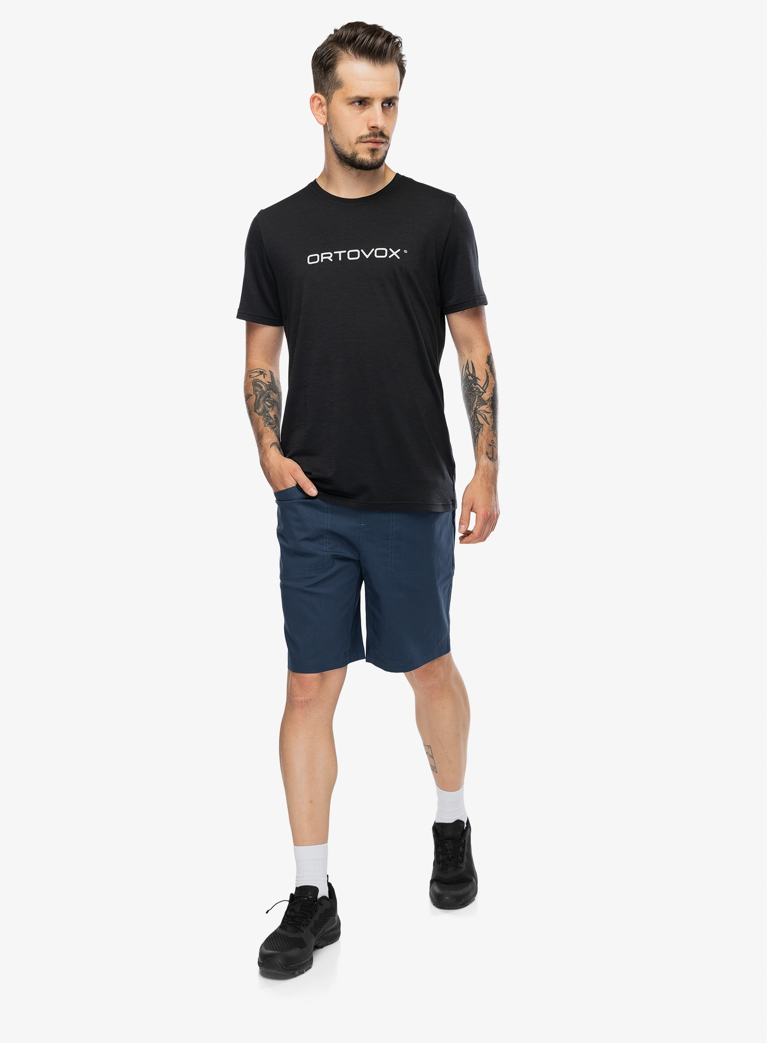 Klettershorts Ortovox Affinity Shorts - blue nunatak