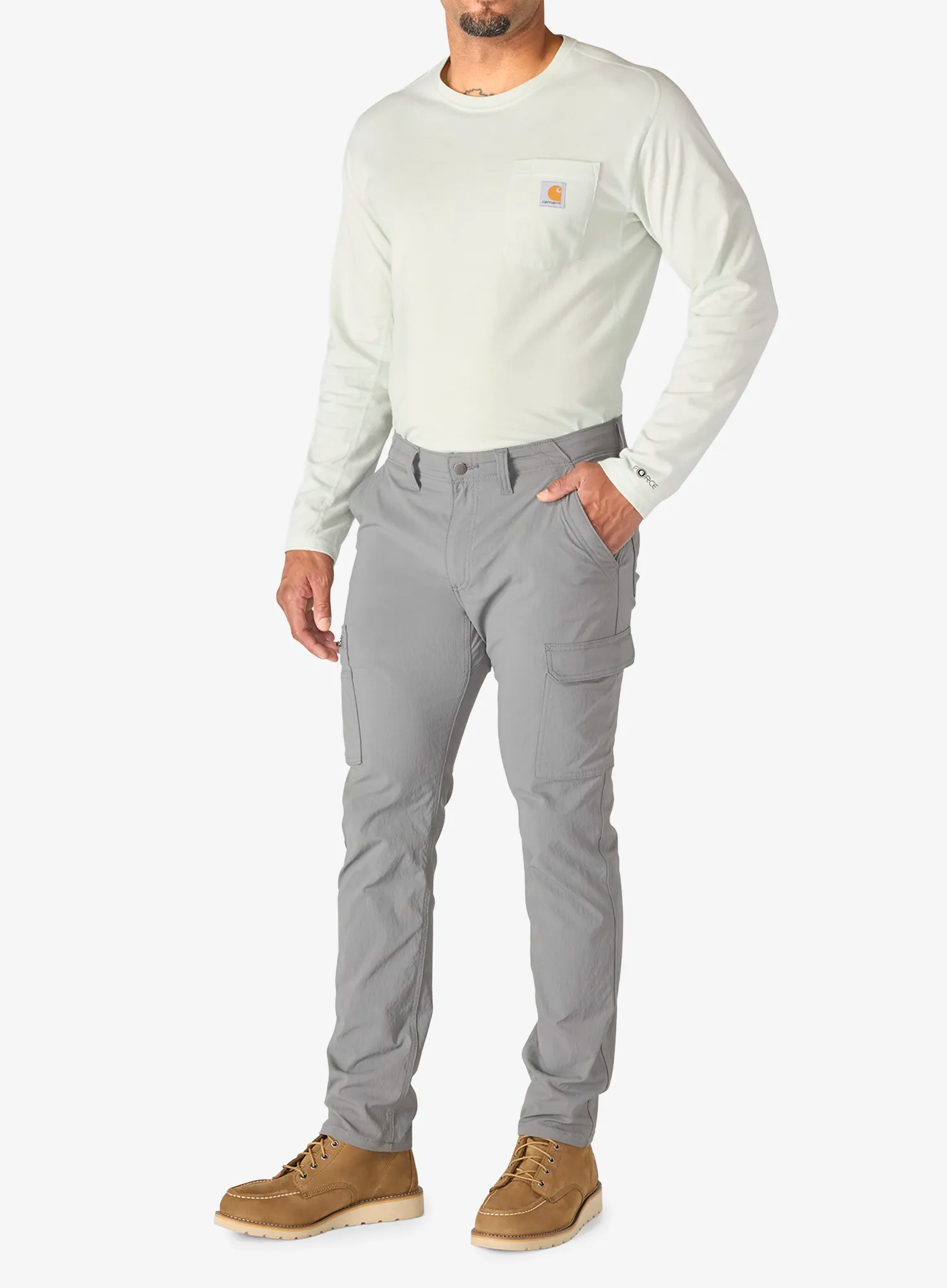 Hose Carhartt Relaxed Tapered Force Ripstop Cargo Pant - steel