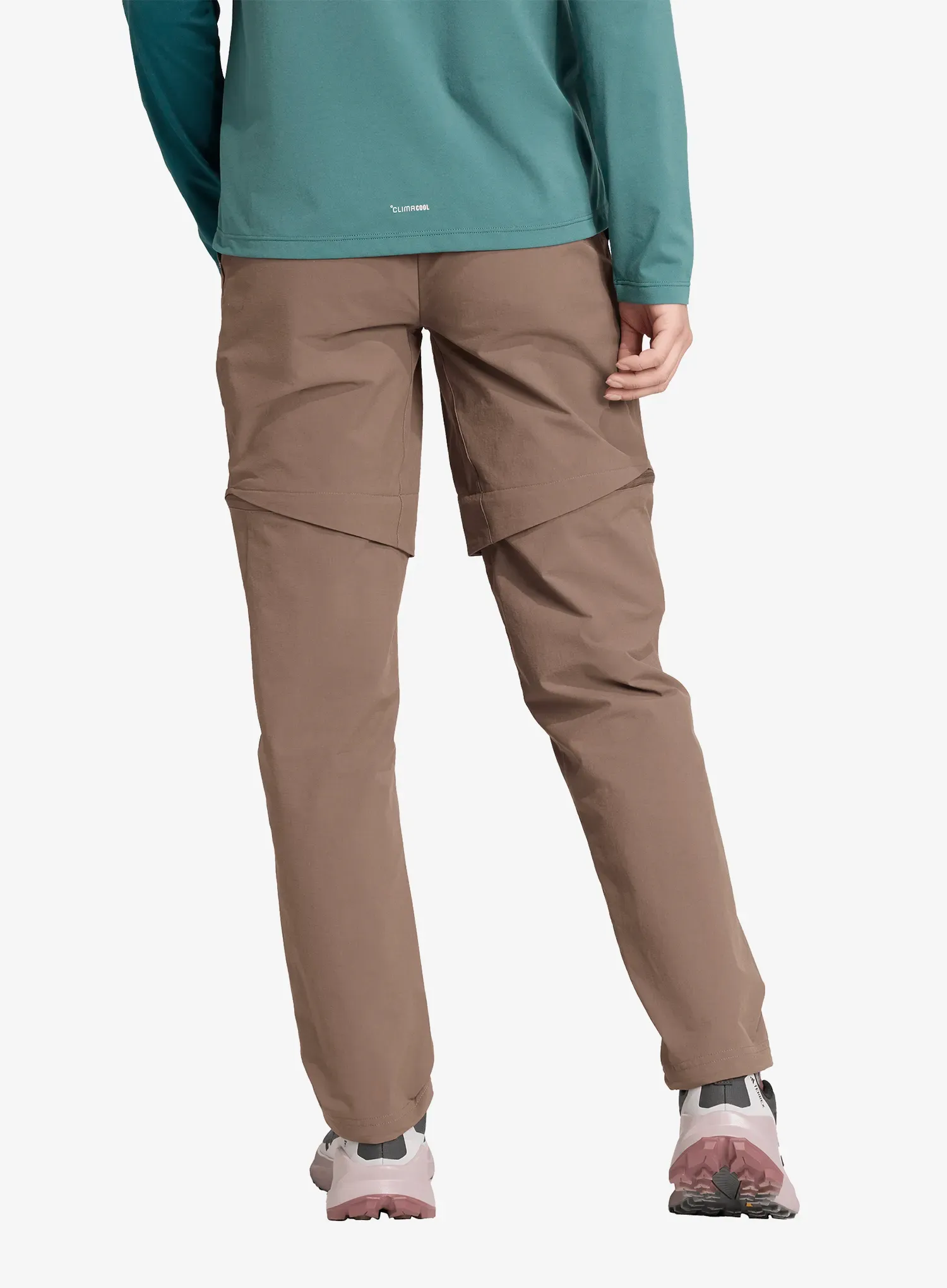 Hose Damen adidas TERREX Multi Zip-Off Joggers - earth strata