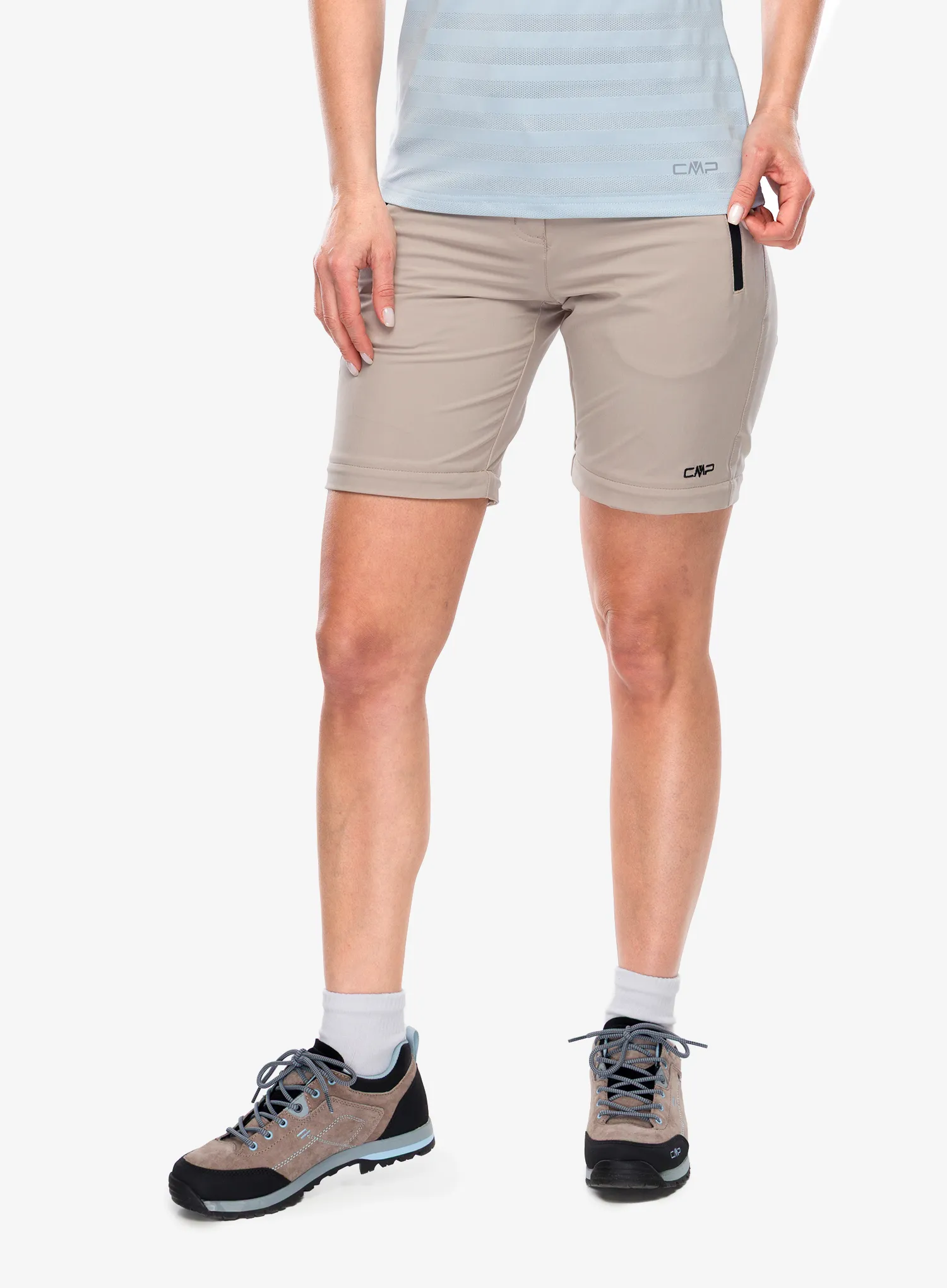 Hose Damen CMP Evelynn Zip Off Pant - sabbia/antracite