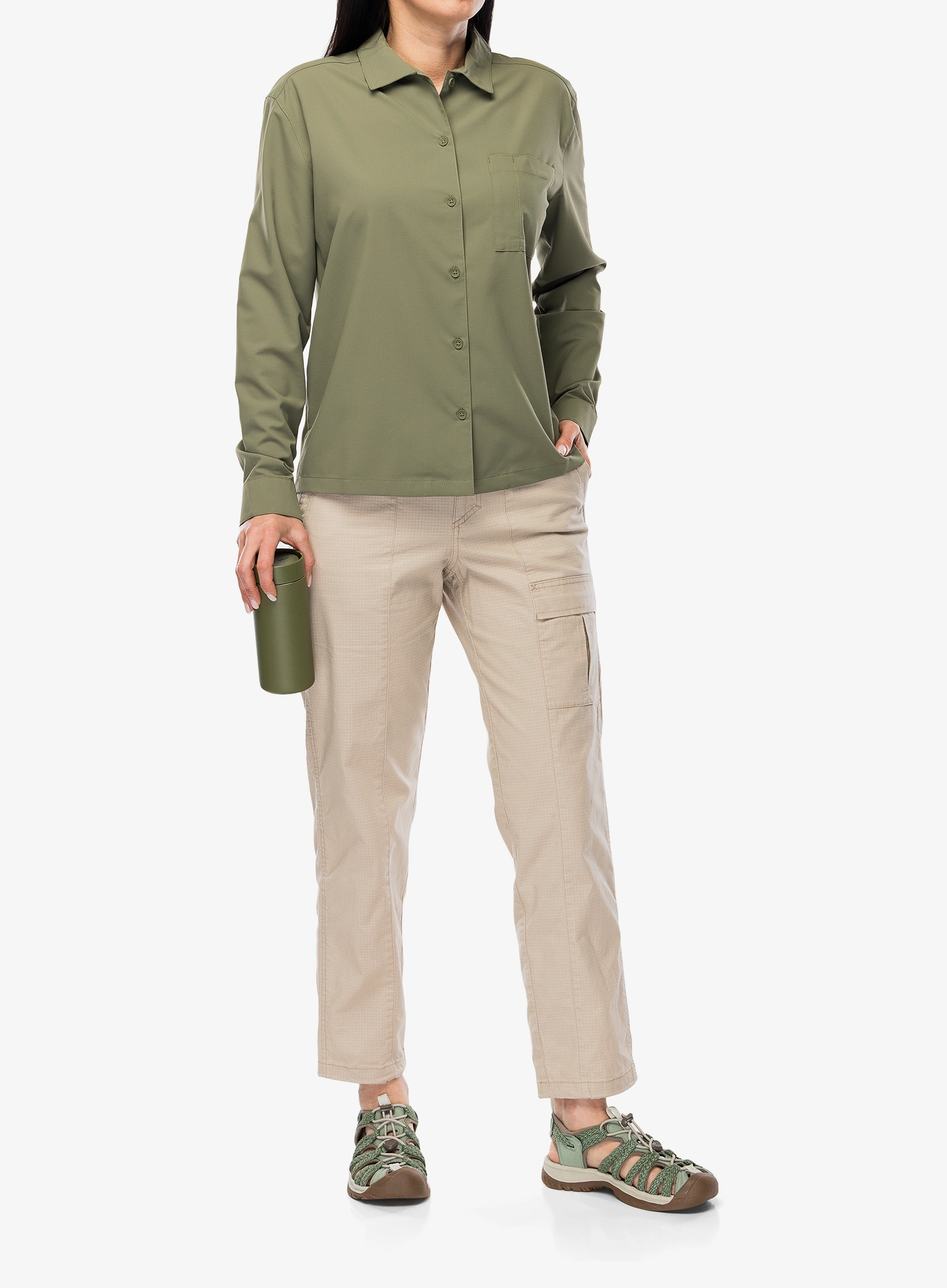 Hose Damen Royal Robbins Crux Ankle Pant - oyster