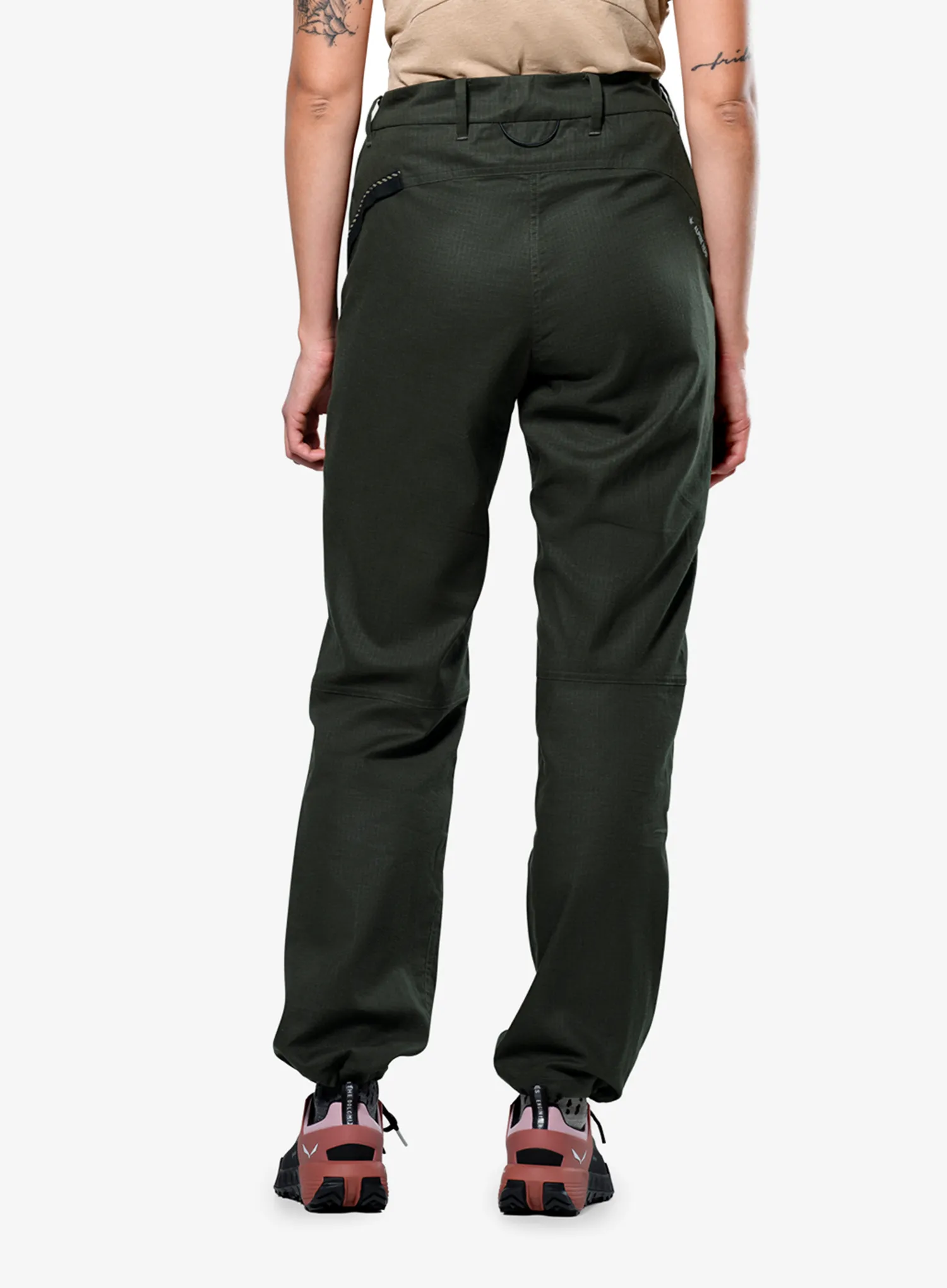 Hose Damen Salewa Agner Hemp Ripstop Pants - dark olive