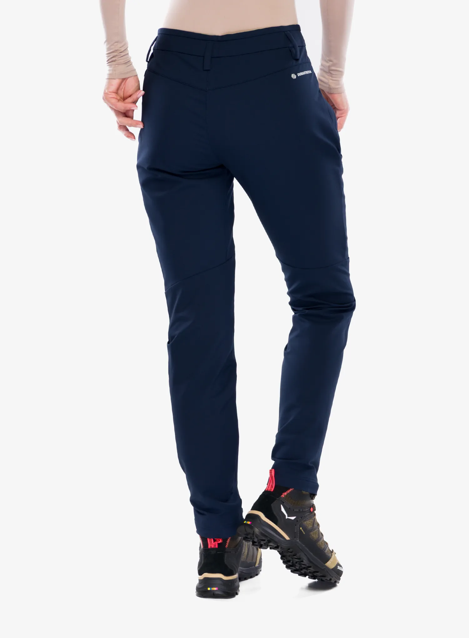 Hose Damen Salewa Puez Dolomitic 2 DST Regular Pants - navy blazer/fluo coral