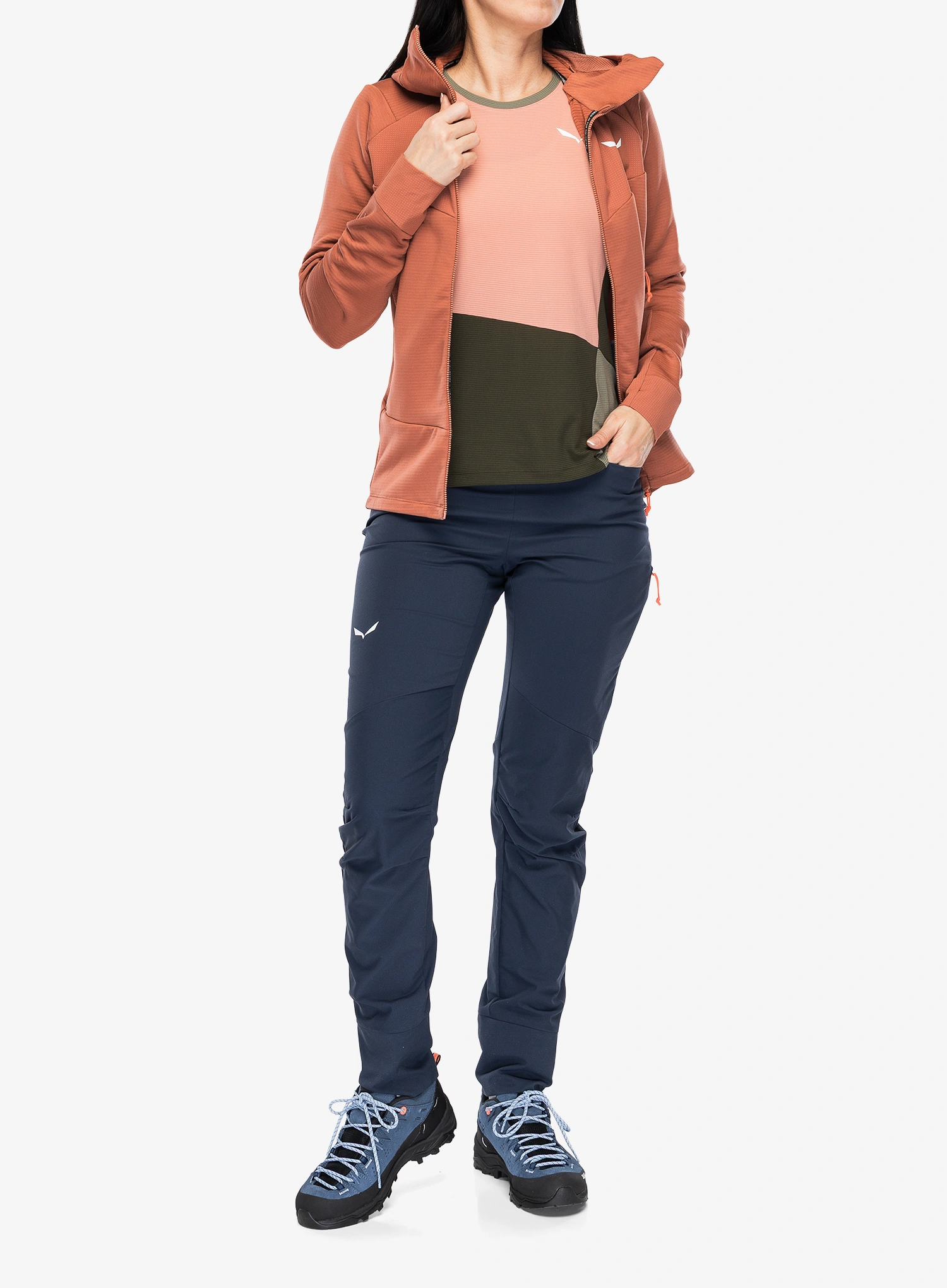 Boulderhose damen Salewa Agner Light 2 Dst Pants - navy blazer