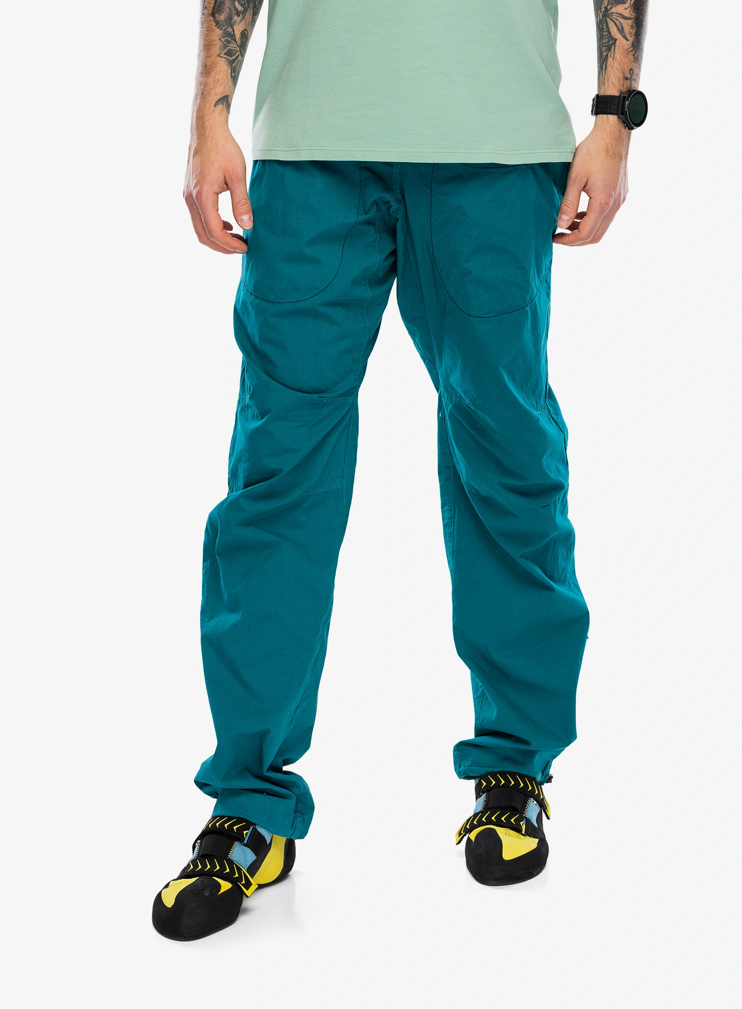 Boulderhose E9 Rondo Slim - lightpetrol