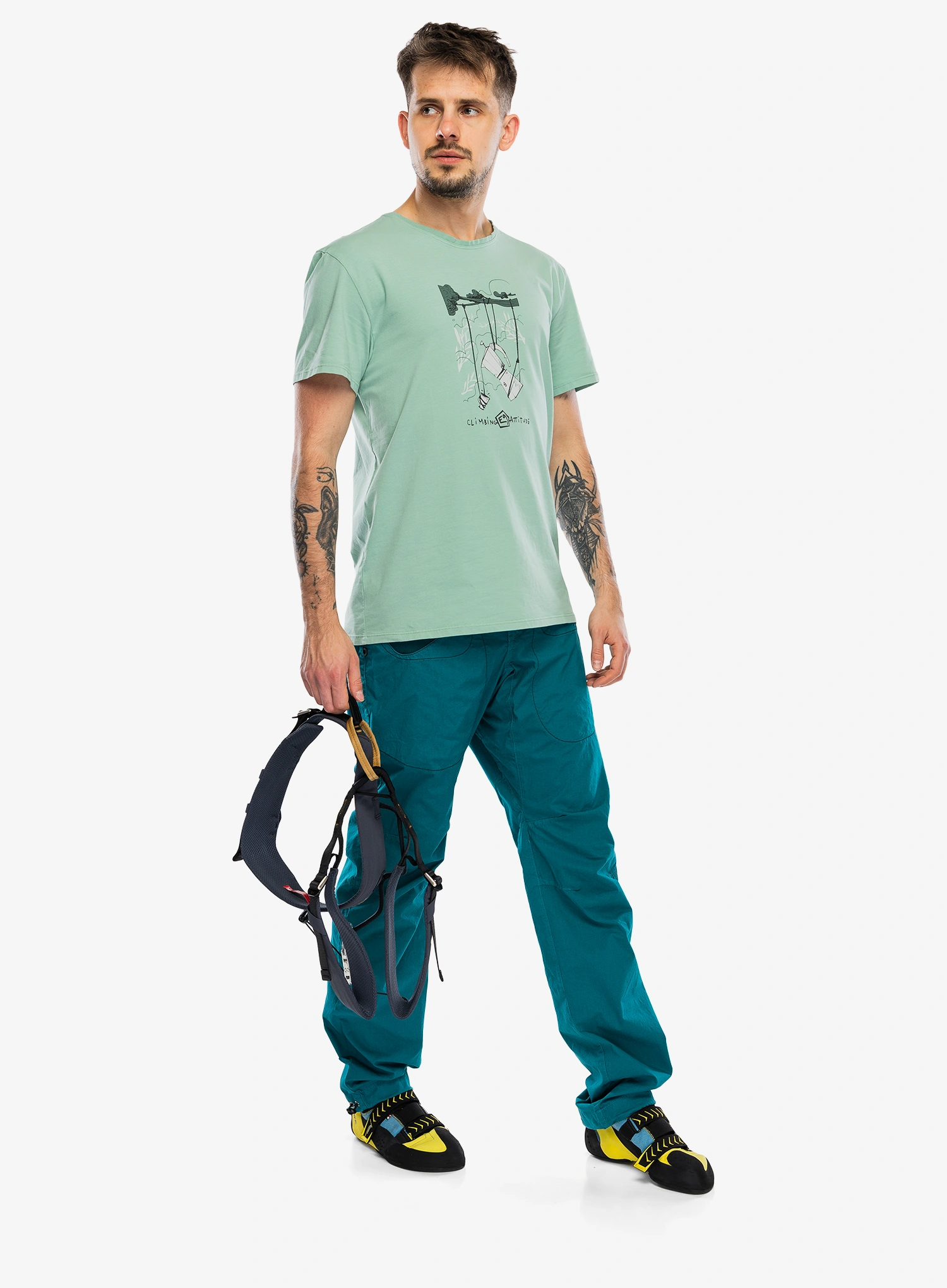 Boulderhose E9 Rondo Slim - lightpetrol