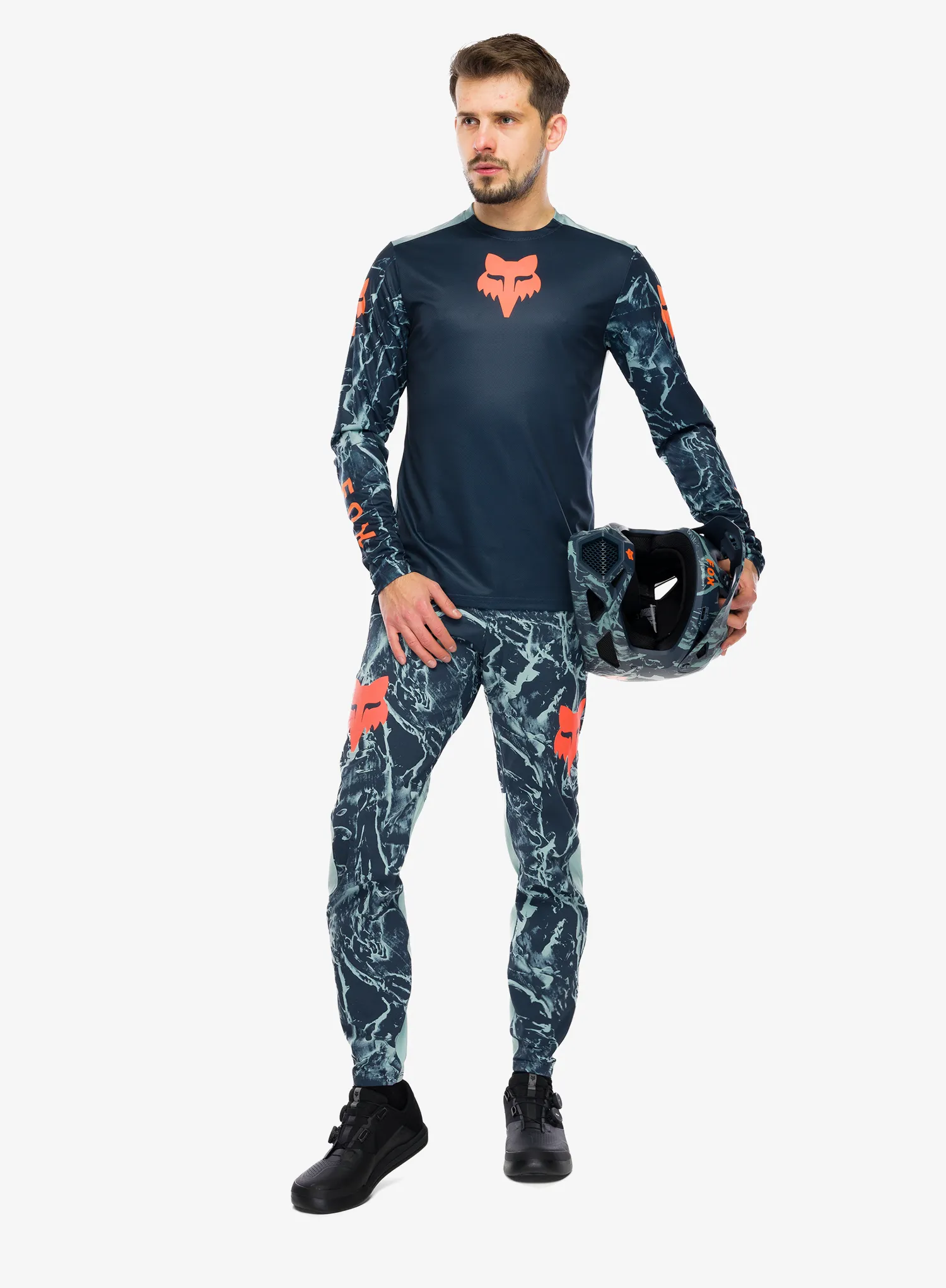 Fahrradhose Fox Ranger Pant Image Print - arctic blue
