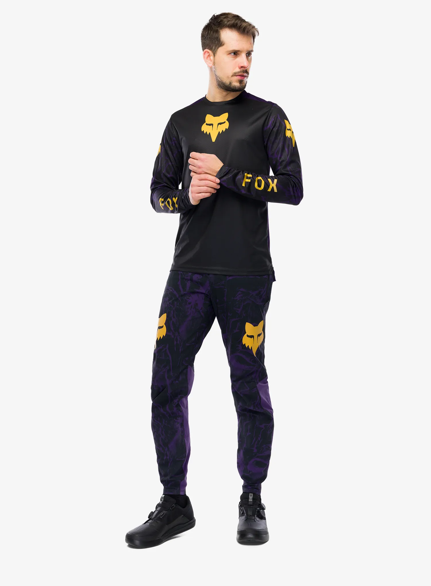 Fahrradhose Fox Ranger Pant Image Print - plum