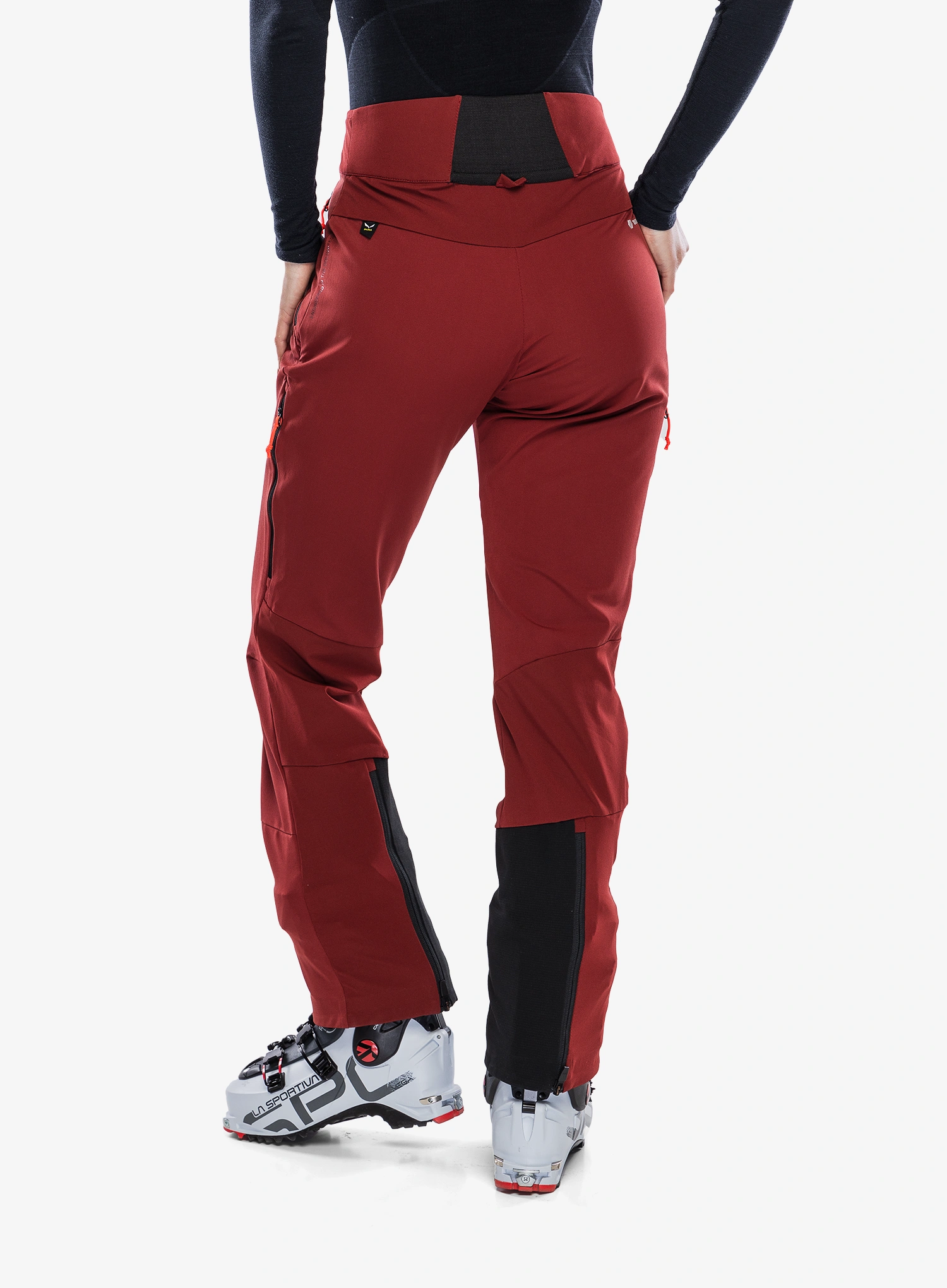 Softshellhose Damen Salewa Sella DST Pants - syrah/black out