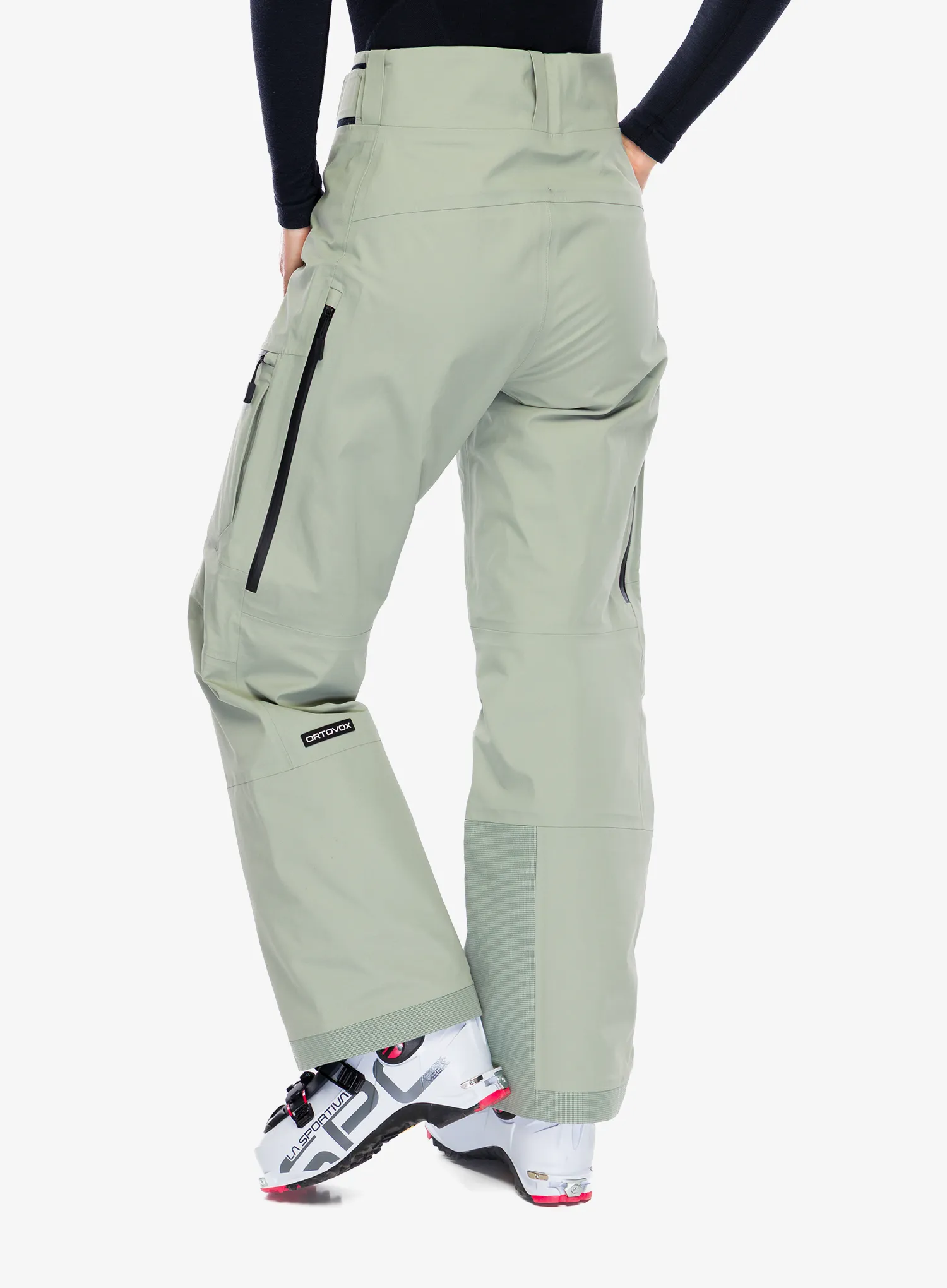 Skihose Damen Ortovox Ravine Free 3L Pants - green sage