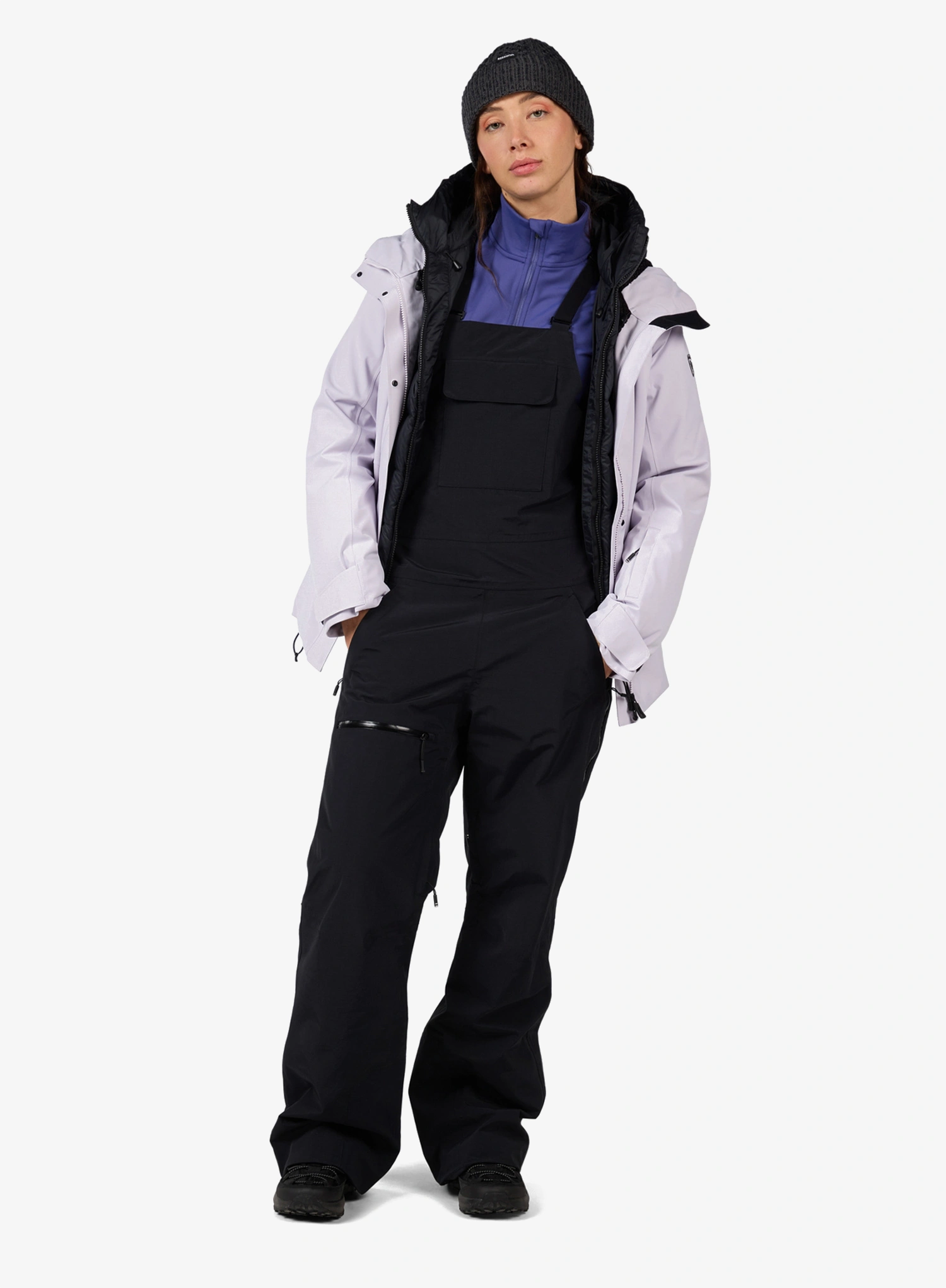 Skihose Damen Rossignol Outerlimits Insulated Bib - black