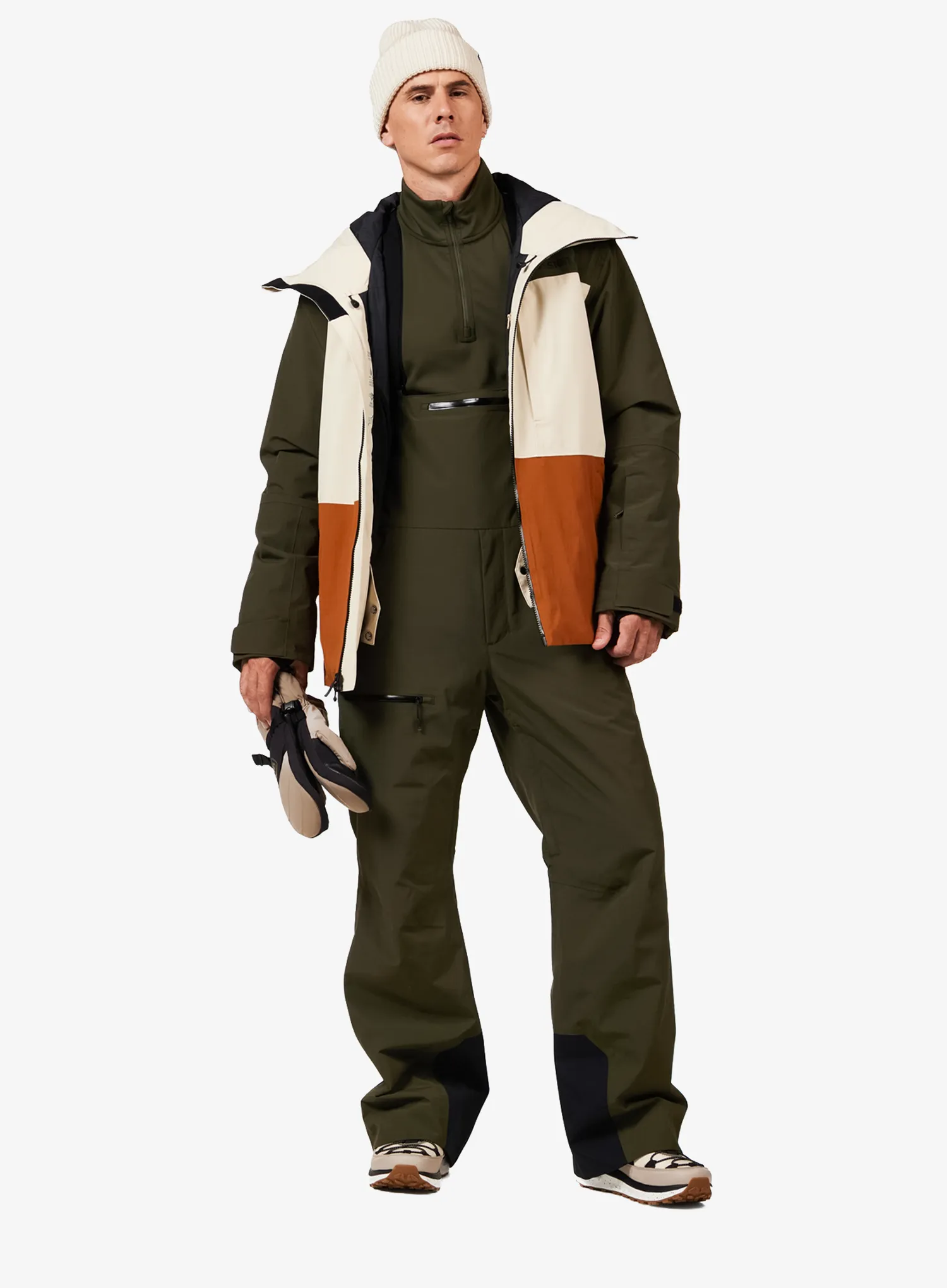 Skihose Herren Rossignol Outerlimits Insulated Bib - olive shadow