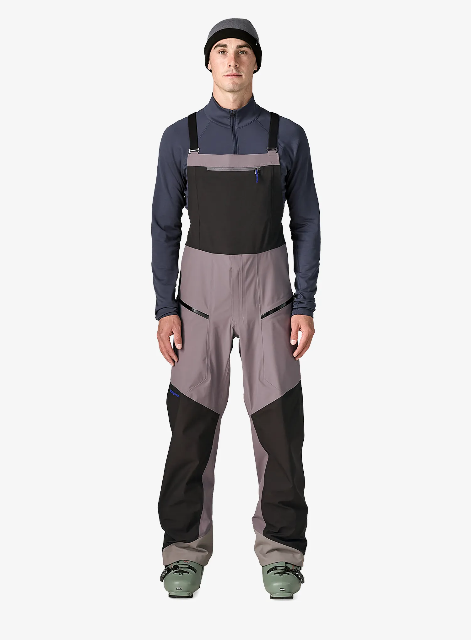 Skihose Patagonia Snowdrifter Bibs - may grey