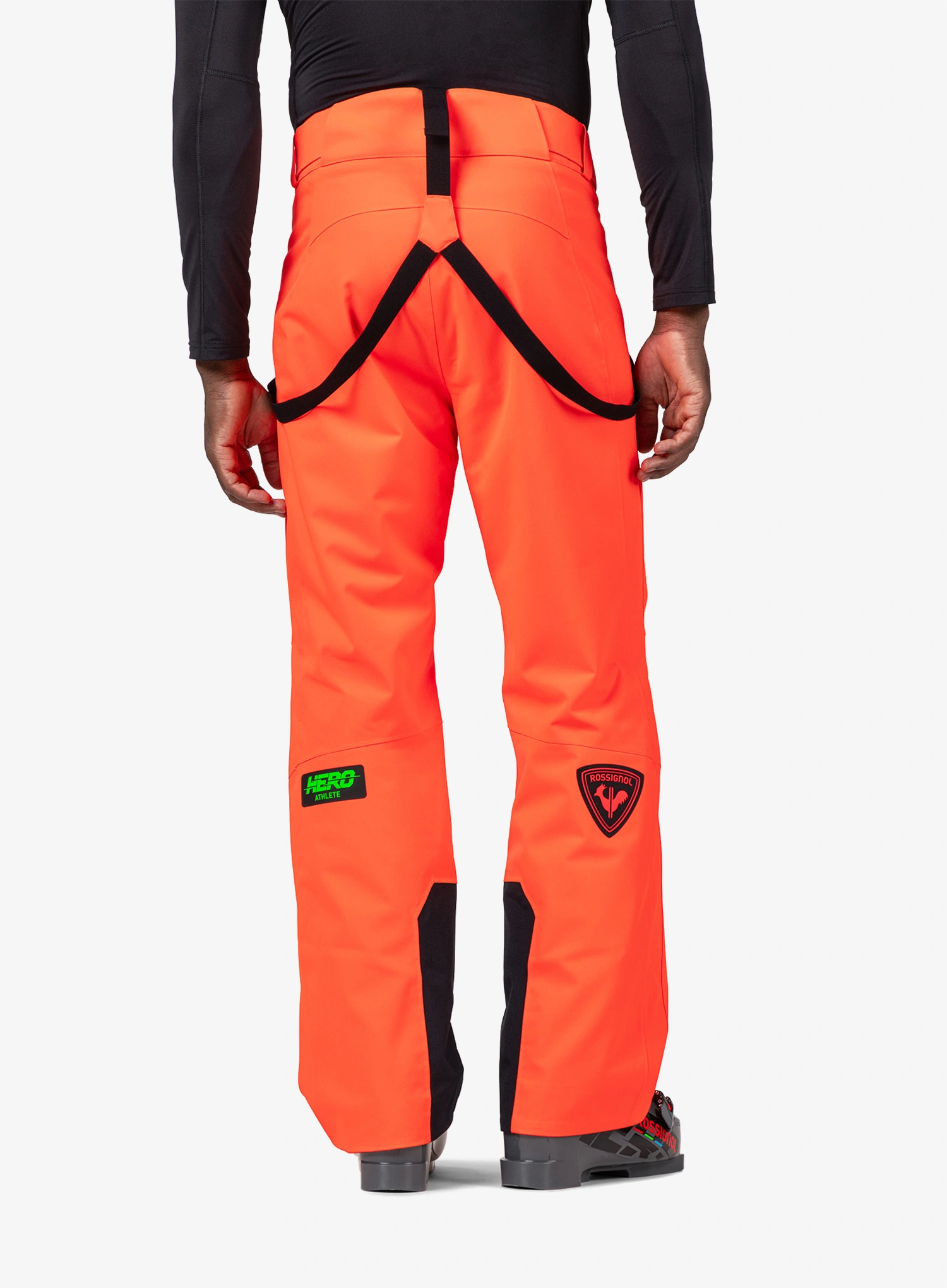 Skihose Rossignol Hero Blackside Insulated Pant - neon red