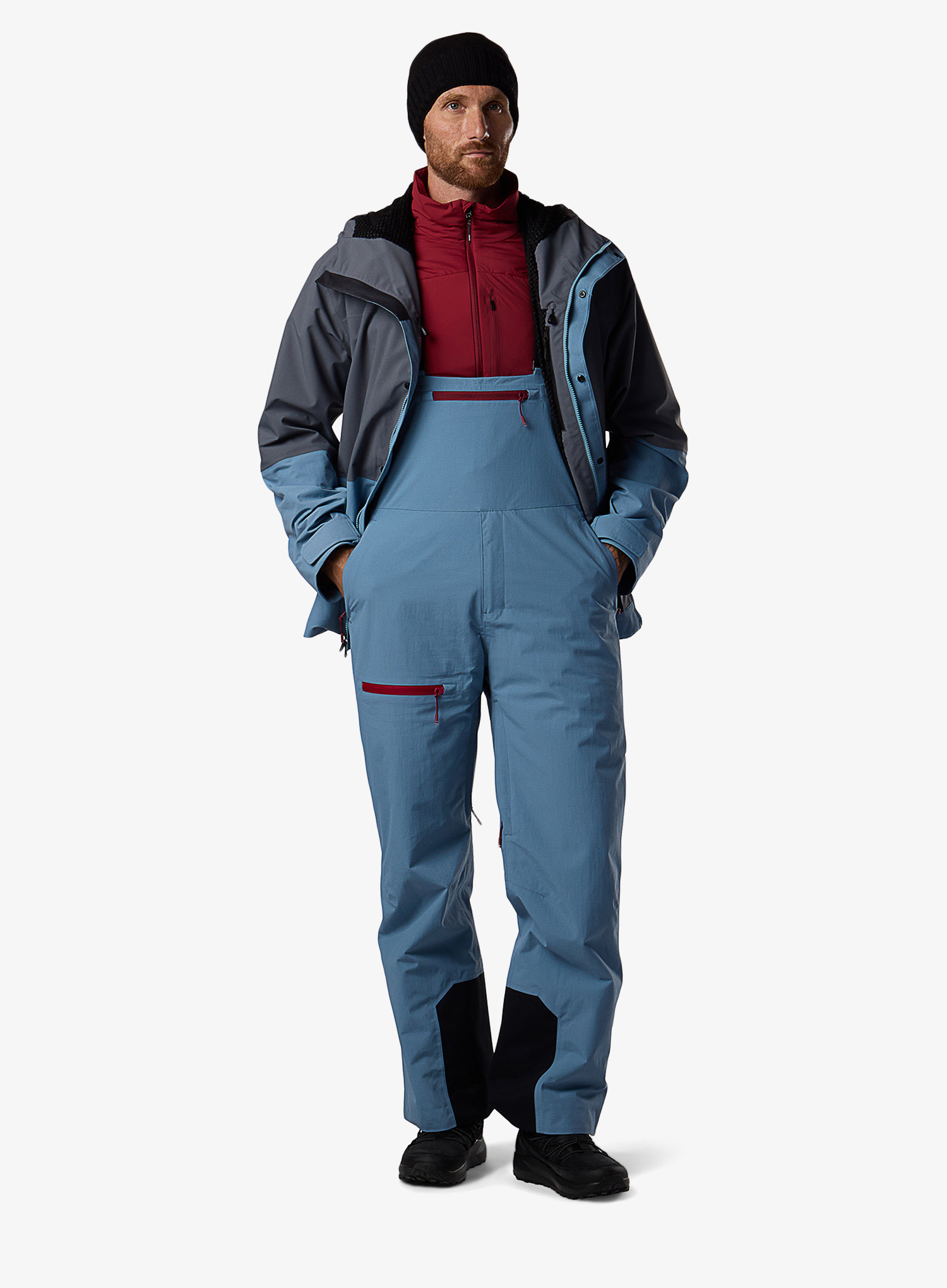 Skihose Rossignol Outerlimits Insulated Bib - windward blue