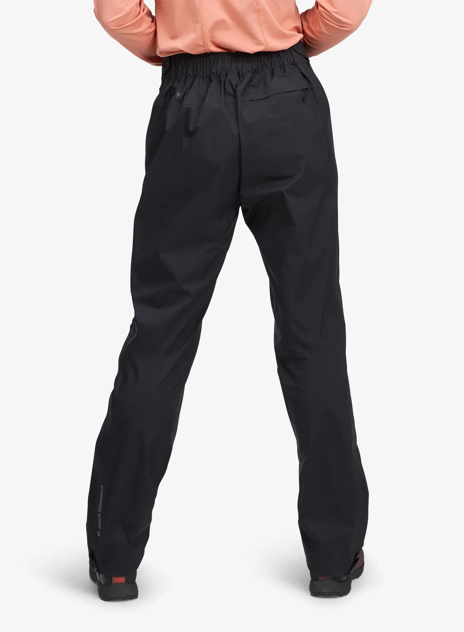Regenhose Damen Black Diamond Fineline Stretch FZ Pants - black/black