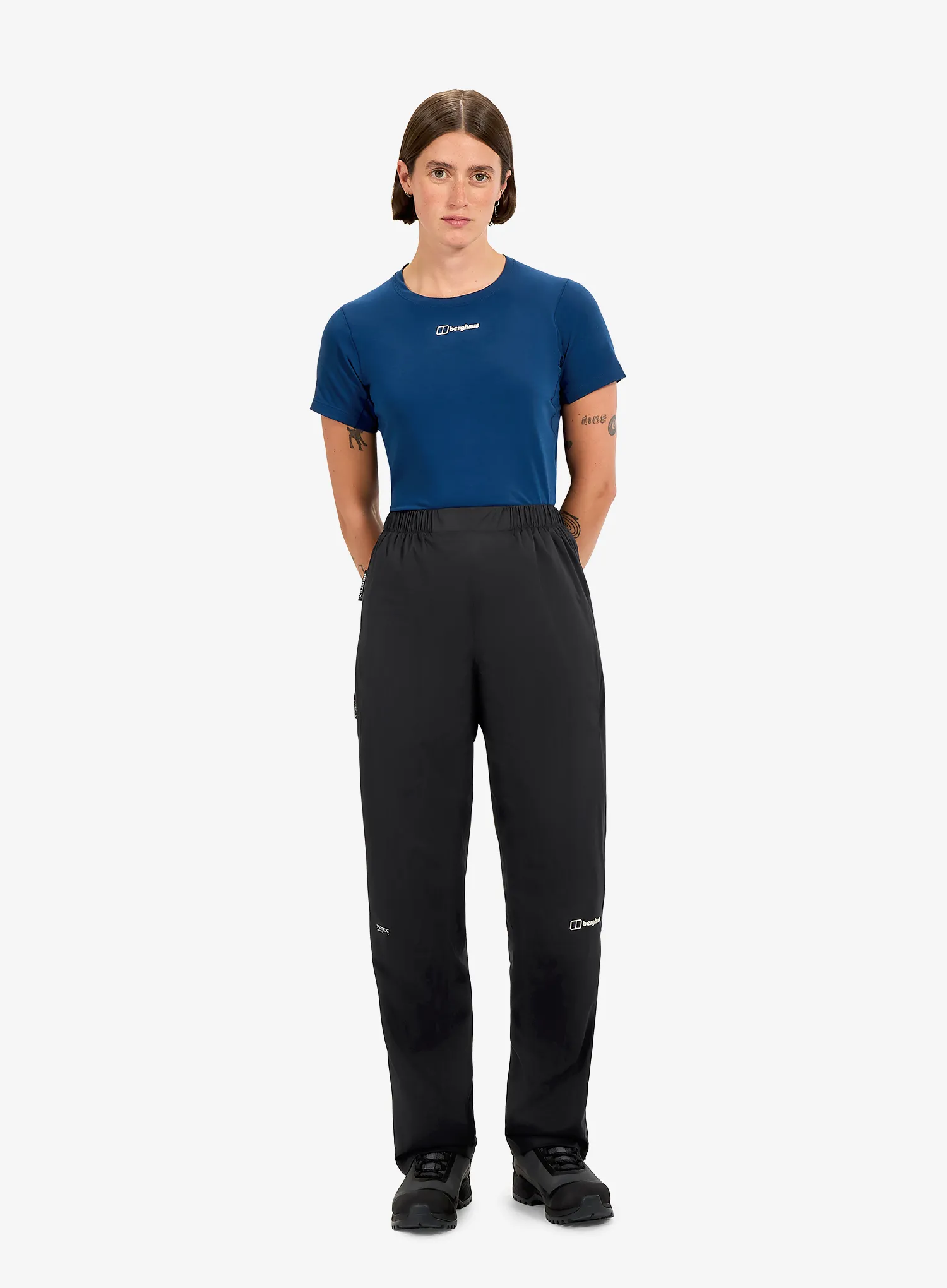 Regenhose Damen Berghaus Pertex Shield Pacsmart Pant - black/black