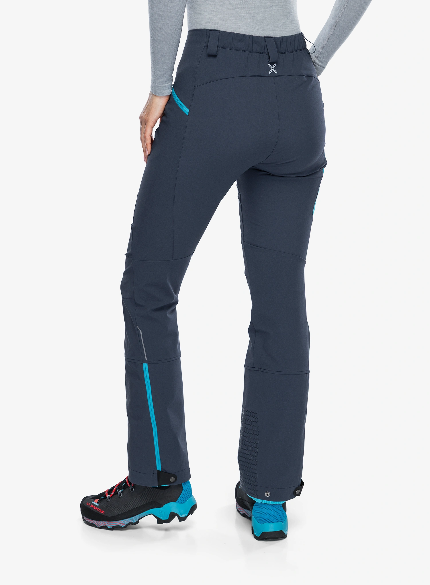 Softshellhose Damen Montura Trace Light Pants - graphite blue/turquoise