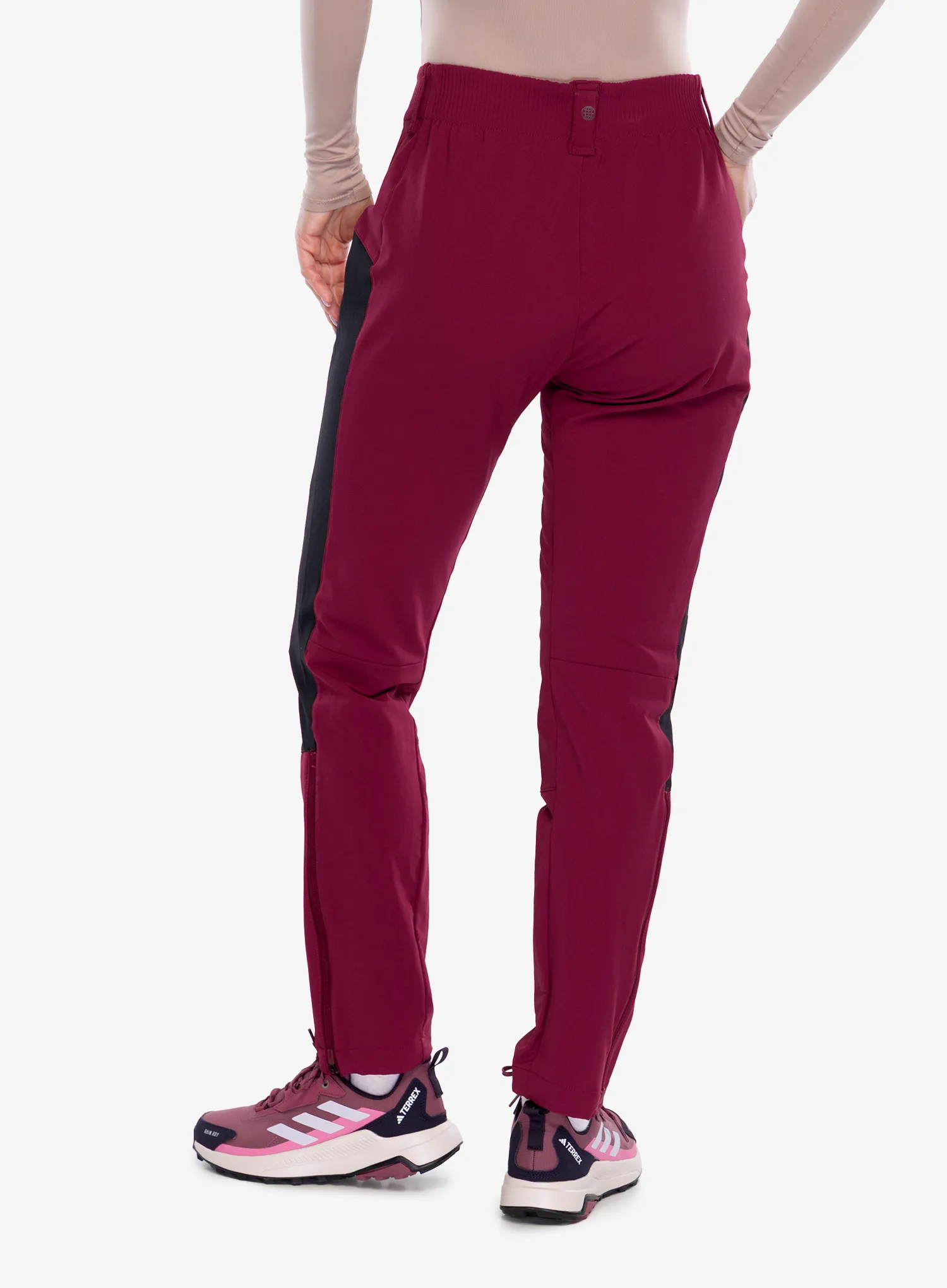 Softshellhose Damen adidas TERREX Techrock Mountaineering Pants - shadow red