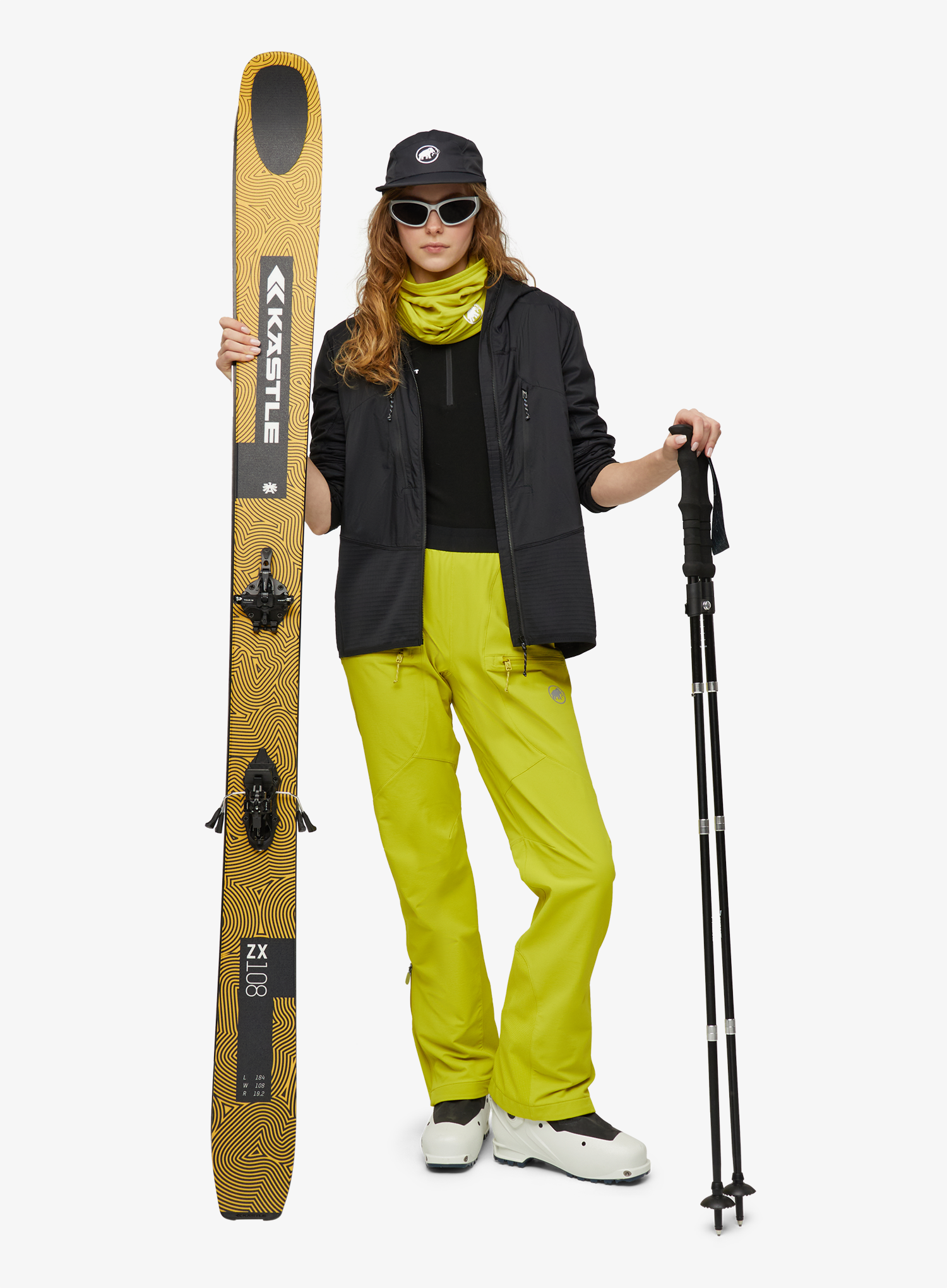 Softshellhose Damen Mammut Aenergy SO Hybrid Pants - acacia