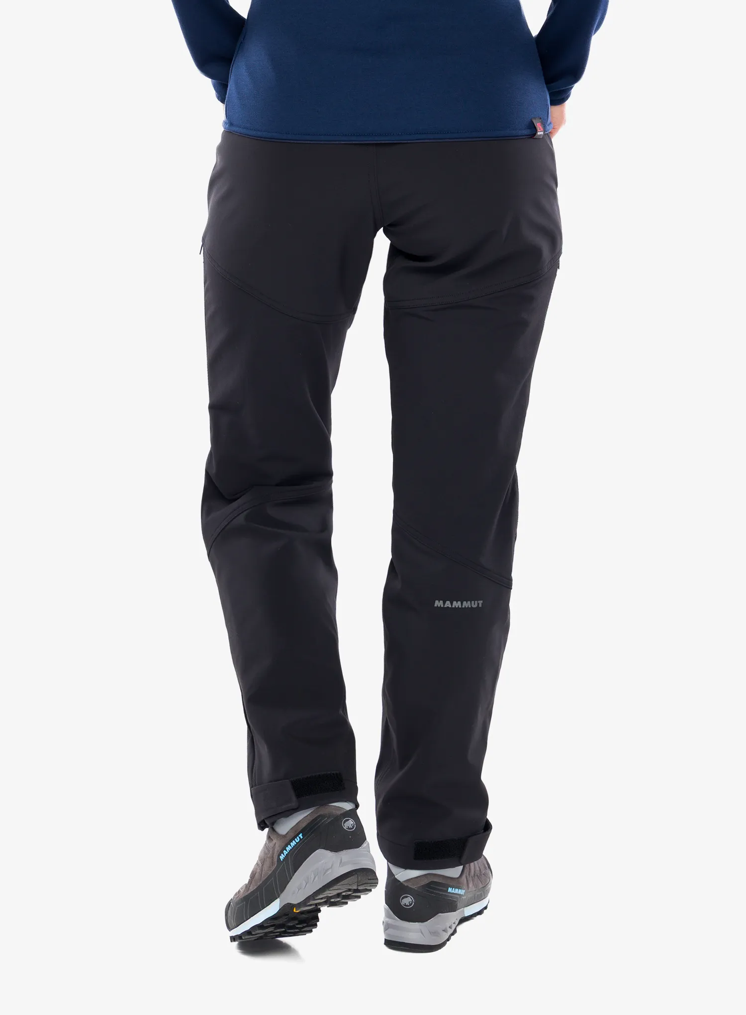 Softshellhose Damen Mammut Zinal Guide SO Hybrid Pants - black/black