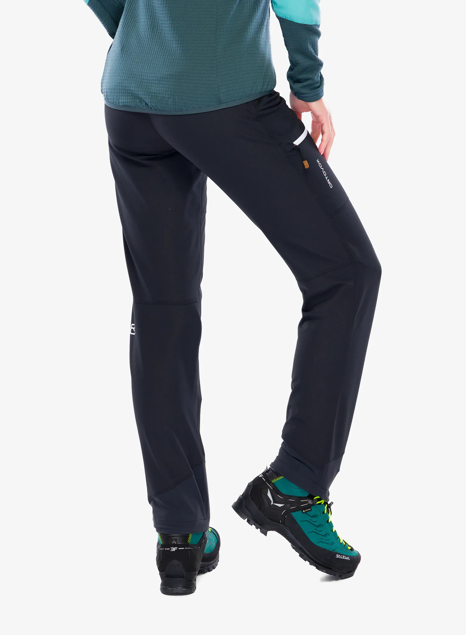 Softshellhose Damen Ortovox Seceda Softshell Pants - black raven