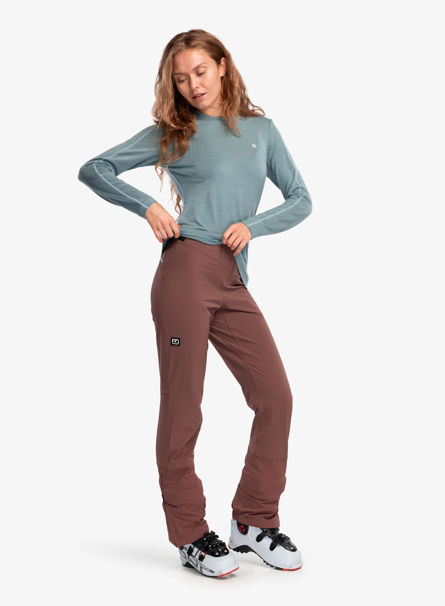 Softshellhose Damen Ortovox Venet Softshell Stretch Pants - chestnut