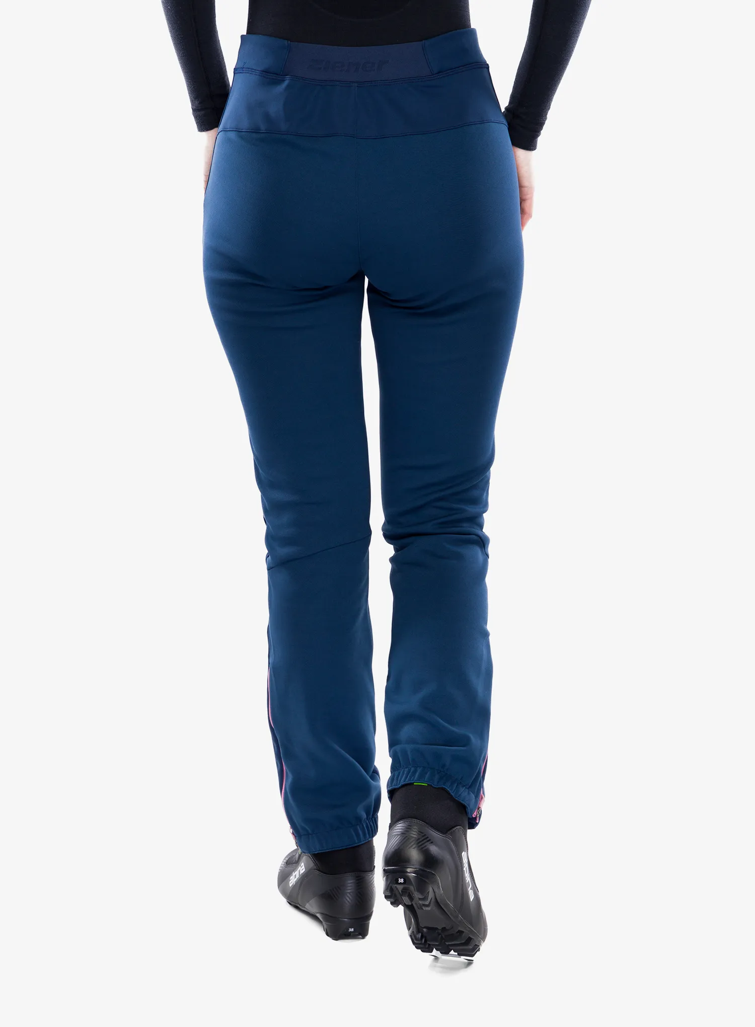 Softshellhose Damen Ziener Nabelle - dark navy/rose blossom