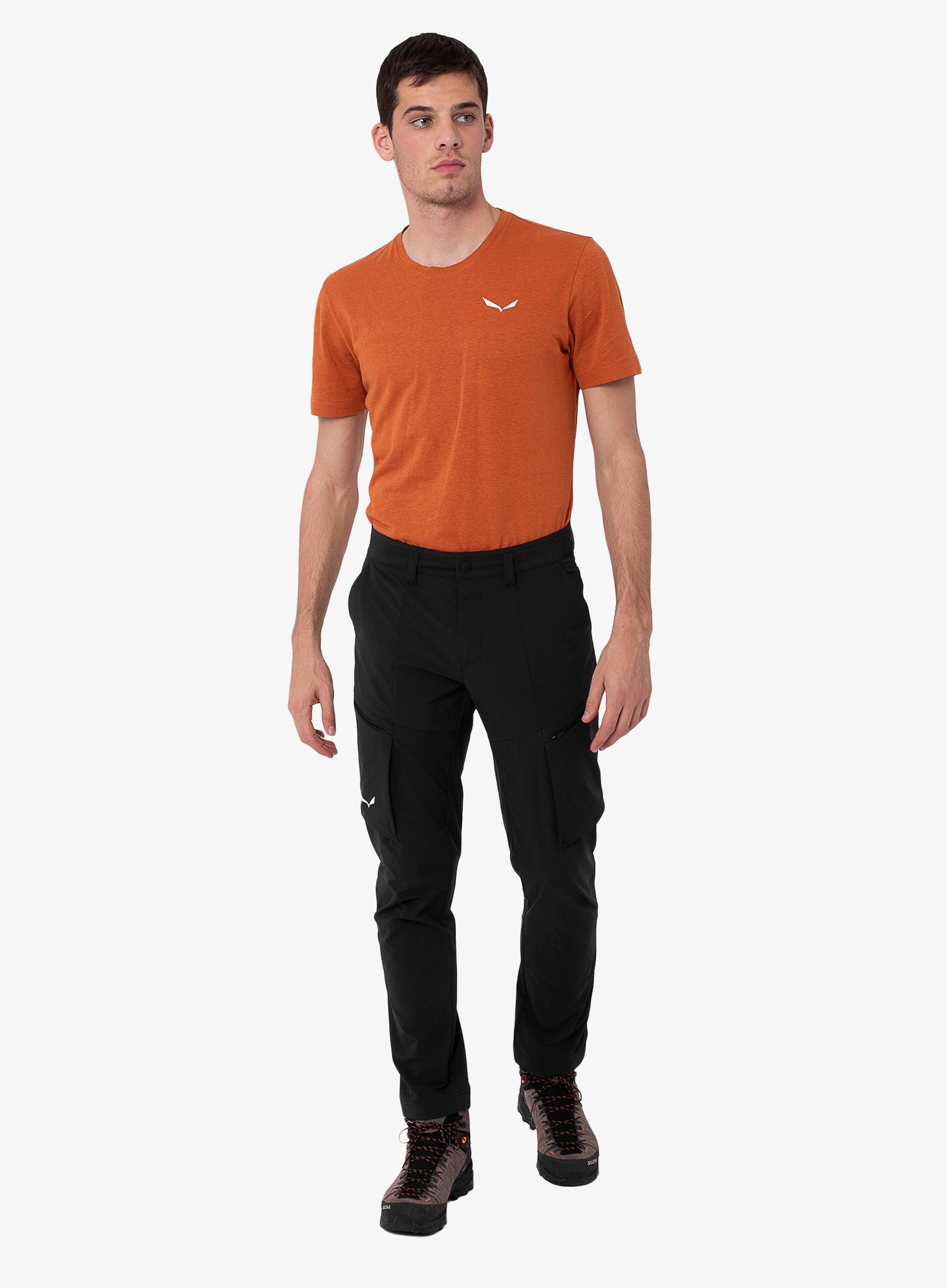 Softshellhose Herren Salewa Puez DST Cargo Pants - black out
