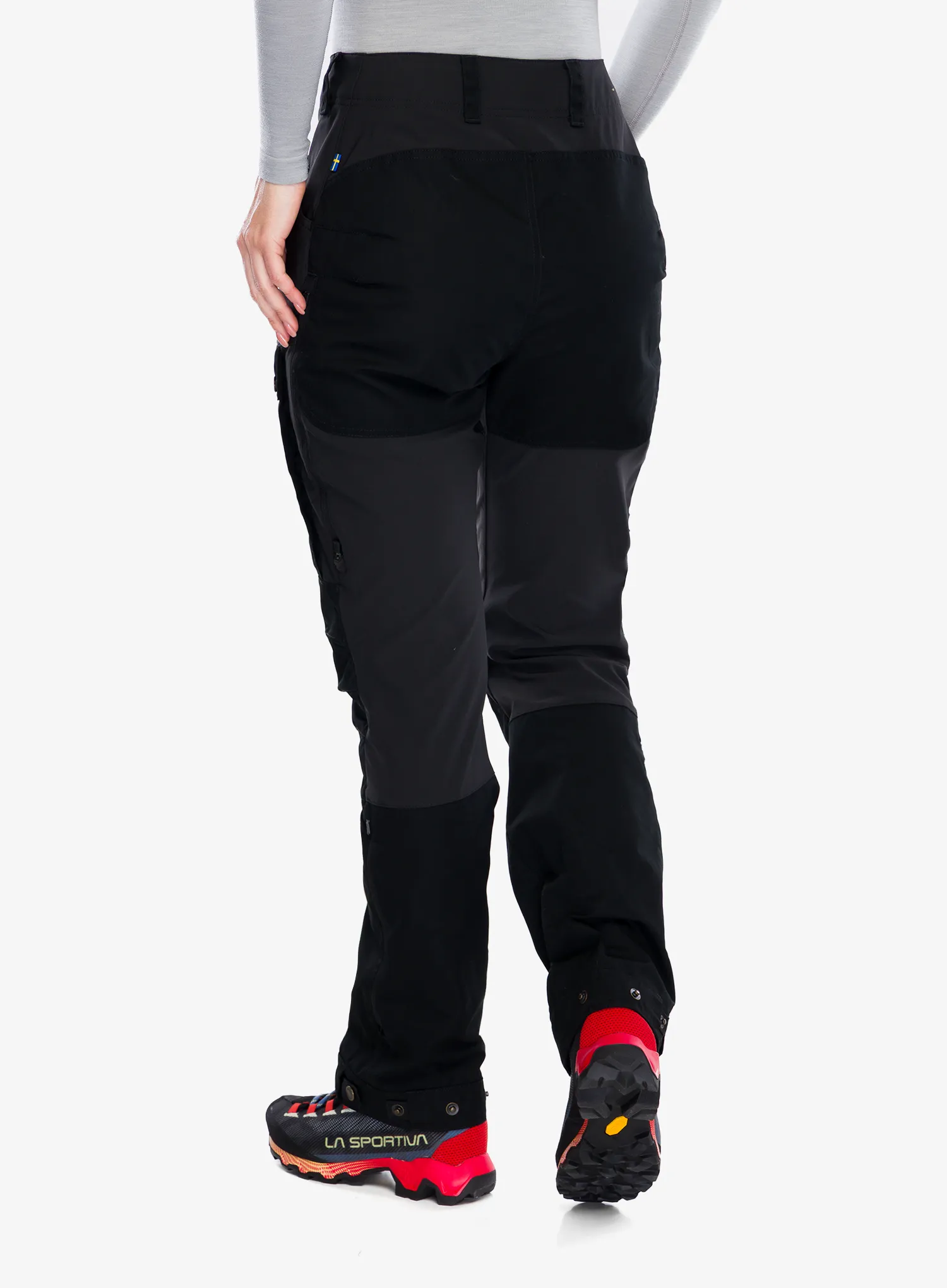 Trekkinghose Damen Fjallraven Keb Trousers Curved - black