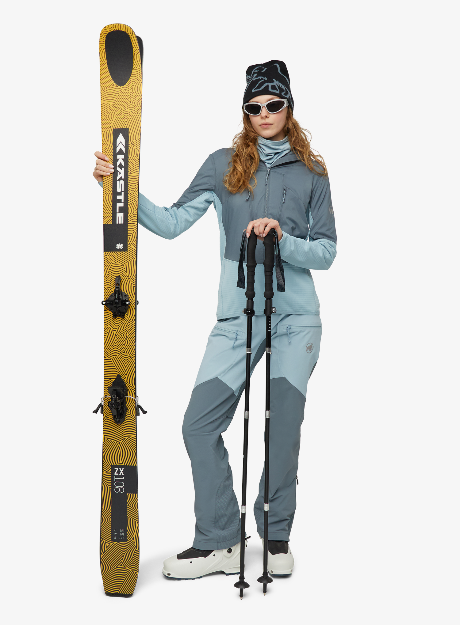 Trekkinghose Damen Mammut Aenergy SO Hybrid Pants - nebla/strata