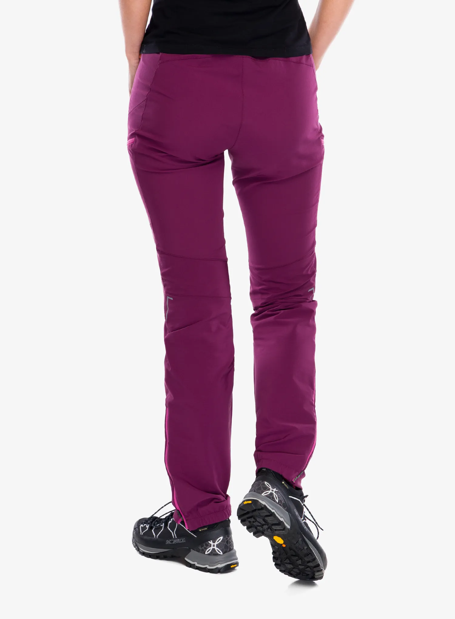 Trekkinghose Damen Montura Ledge Pants - wine red/baton rouge