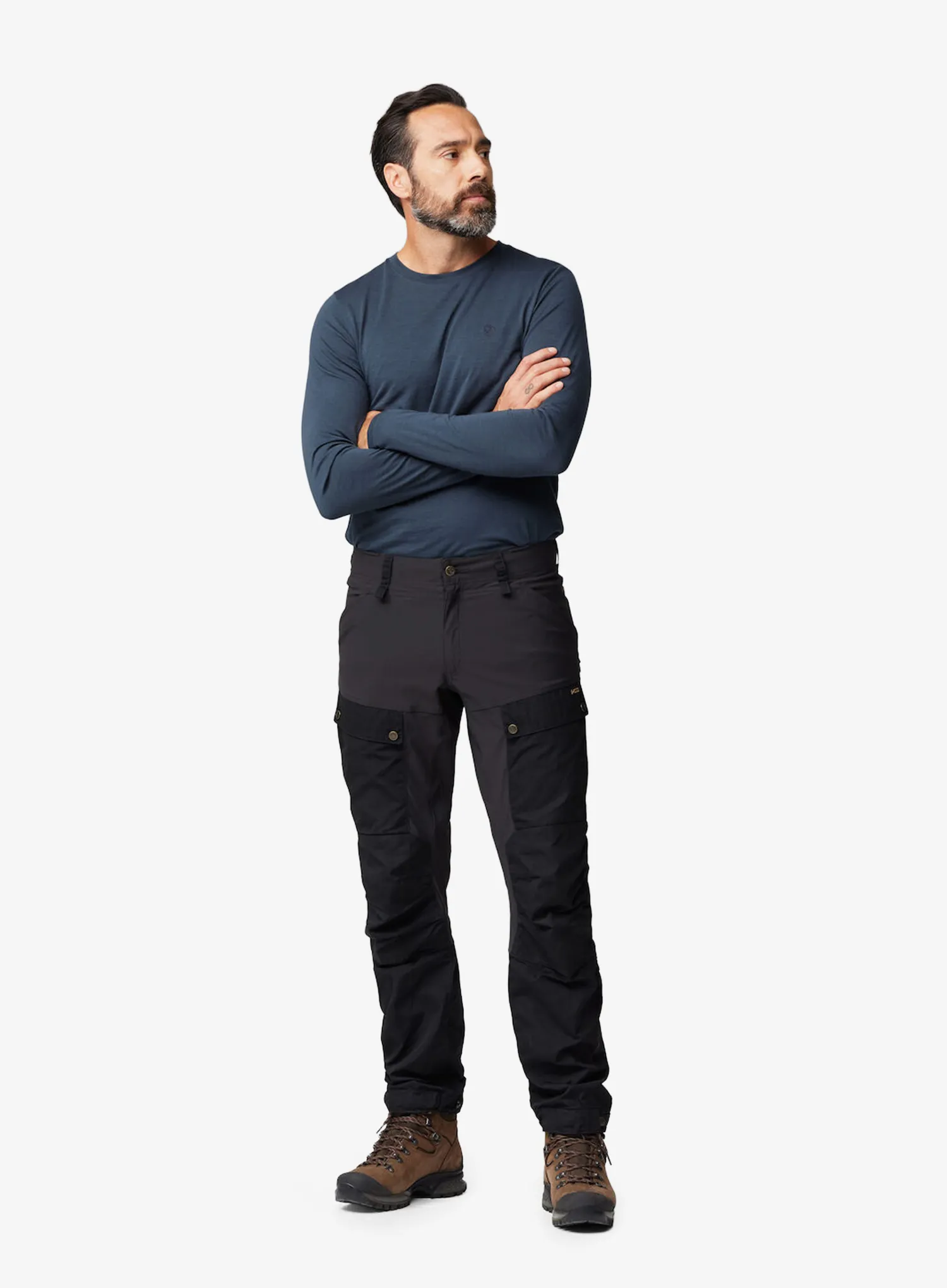 Trekkinghose Fjallraven Keb Trousers - black/black