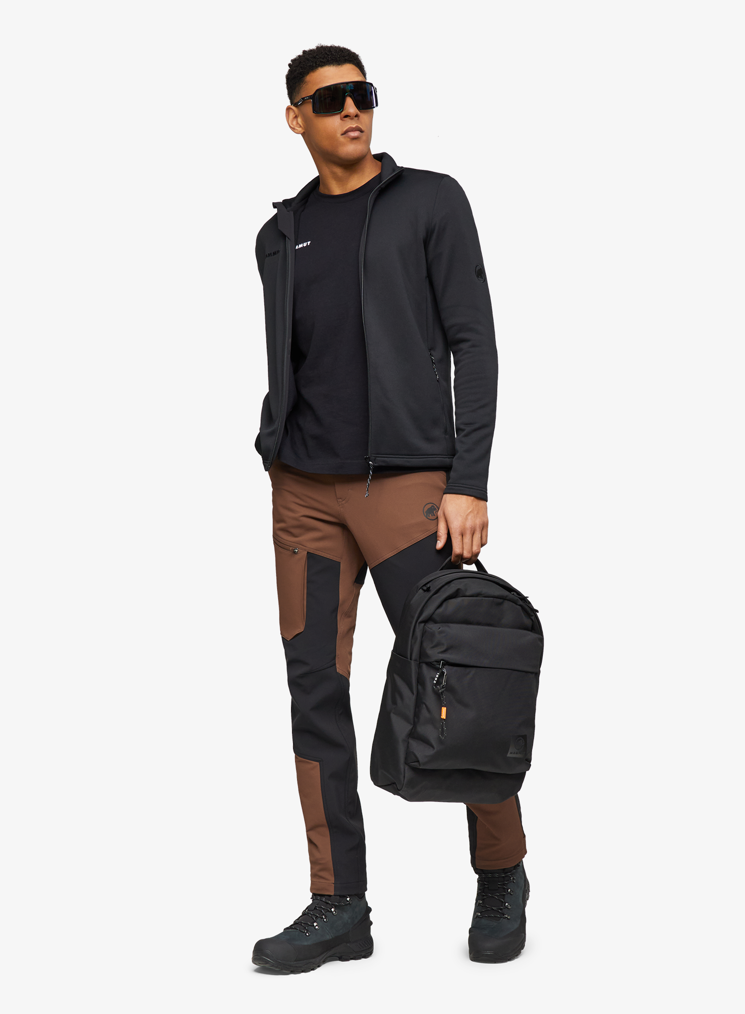 Trekkinghose Mammut Zinal Guide SO Hybrid Pants - soil/black