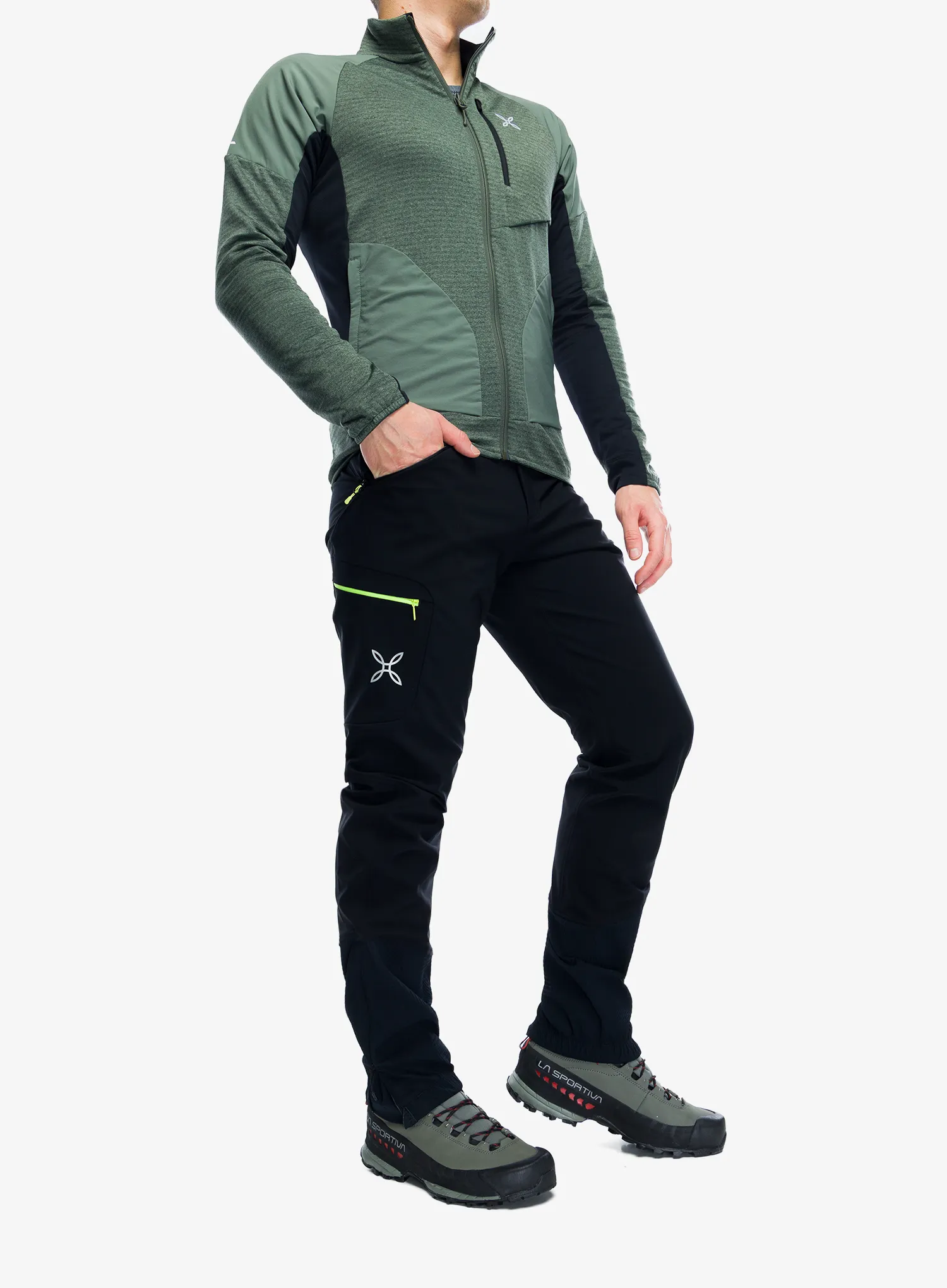 Trekkinghose Montura Vertigo Allround Pants - black/sunny lime