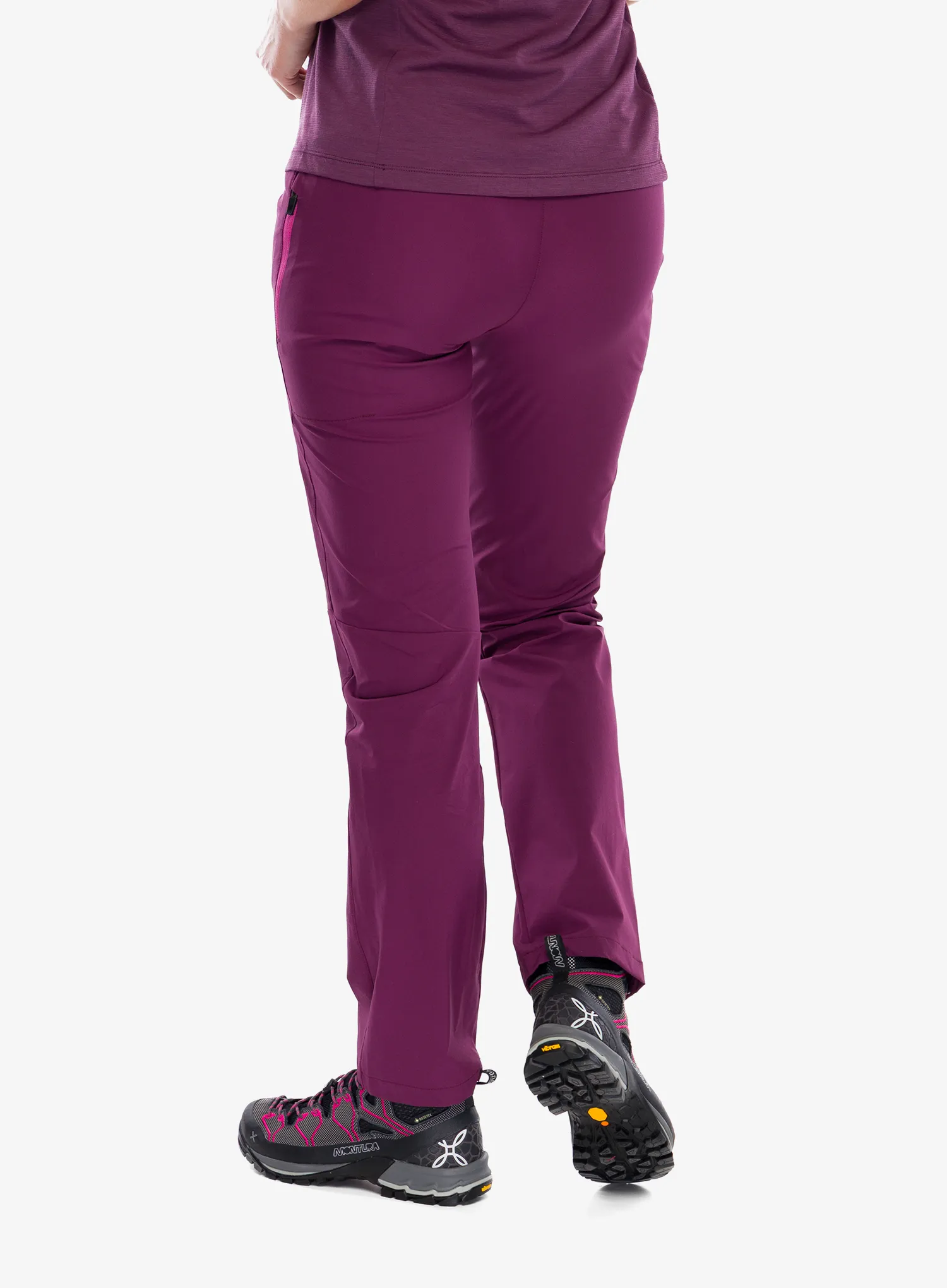 Wanderhose Damen Montura Rise Pants - wine red/baton rouge