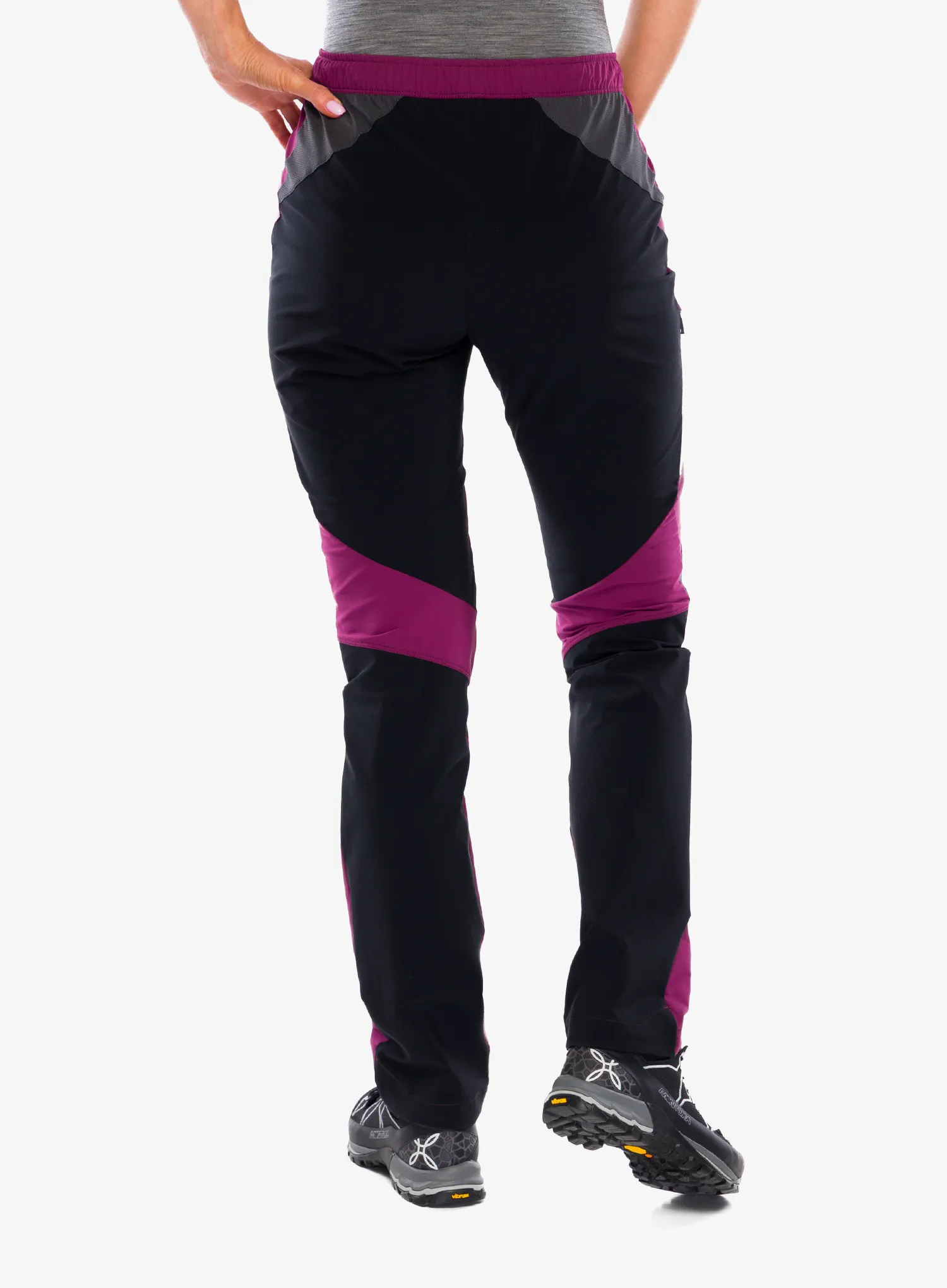 Wanderhose Damen Montura Spitze Pants - wine red/light rose